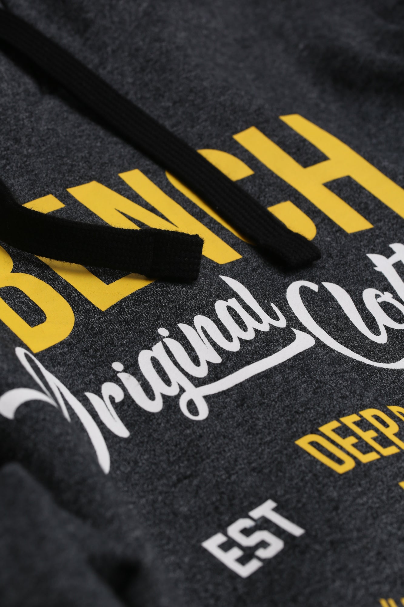 Mens 'DARNLEY' Hoodie - BLACK GRINDLE - Shop at www.Bench.co.uk LoveMyHood