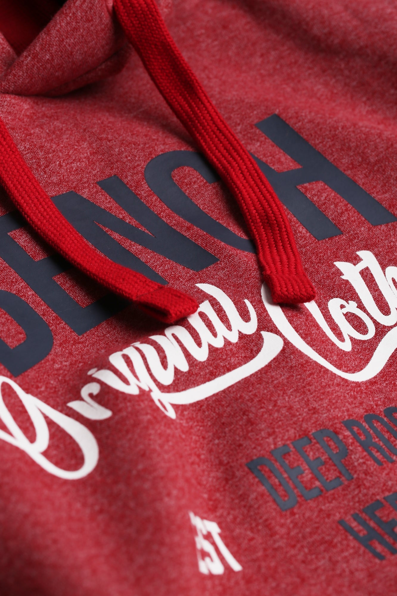 Mens 'DARNLEY' Hoodie - DARK RED GRINDLE - Shop at www.Bench.co.uk LoveMyHood
