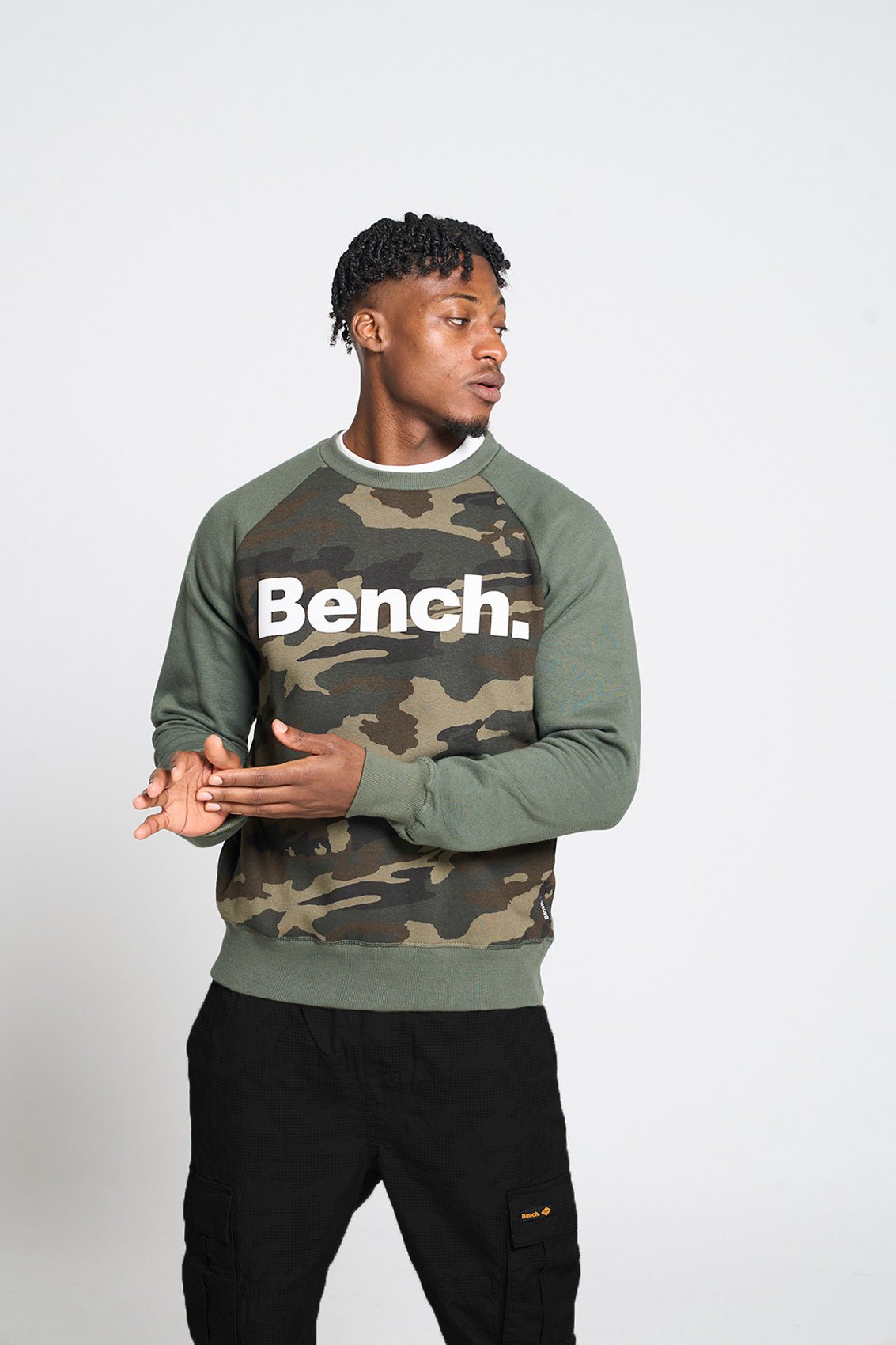 Mens 'ECKSTROM' Sweat - KHAKI - Shop at www.Bench.co.uk #LoveMyHood