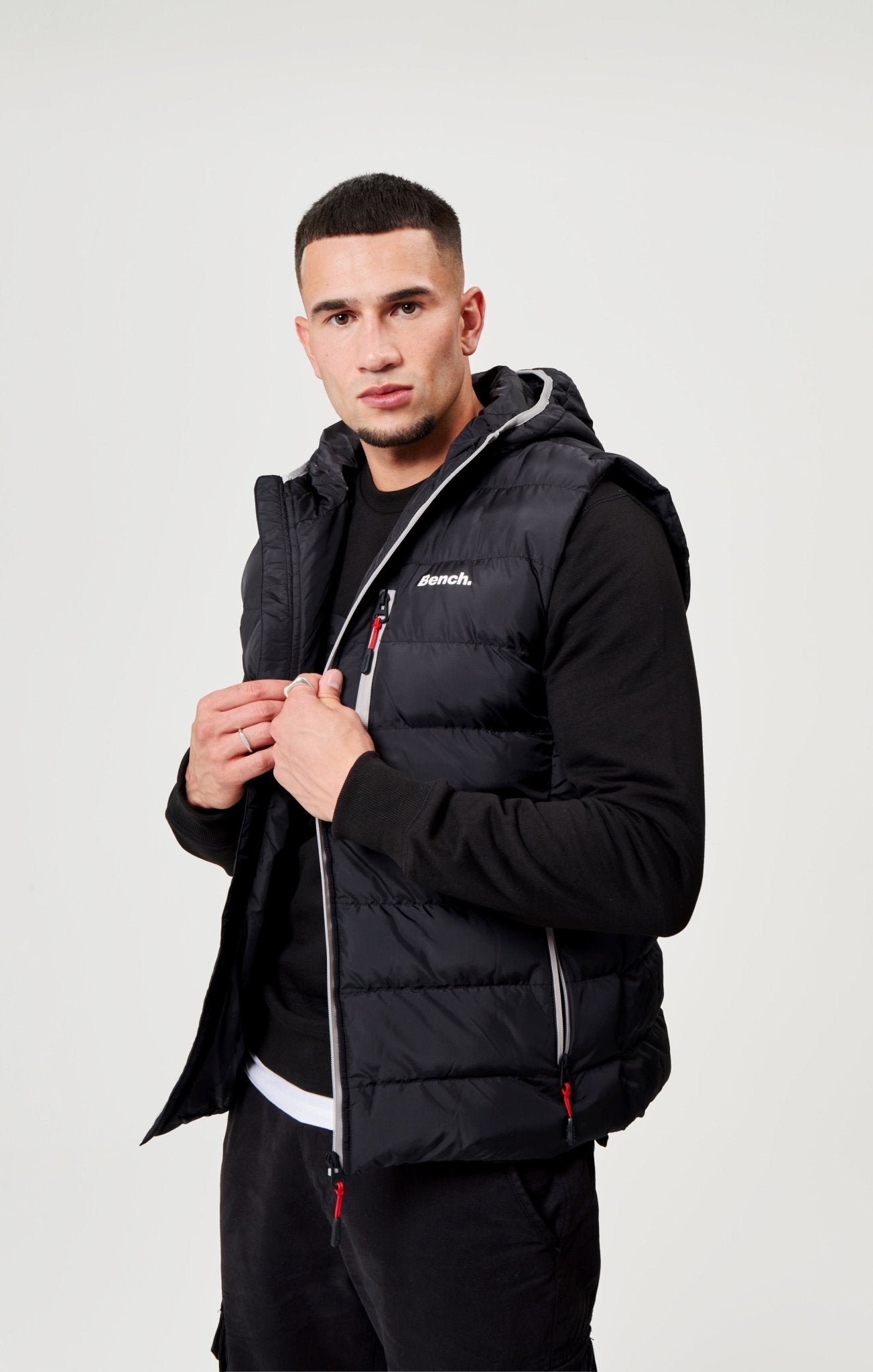 Padded Gilet Body Warmer Mens With Hood Knee Length Body Warmer