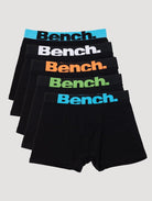 Mens 'GURDO' 5 Pack Boxers - BLACK - Shop at www.Bench.co.uk LoveMyHood