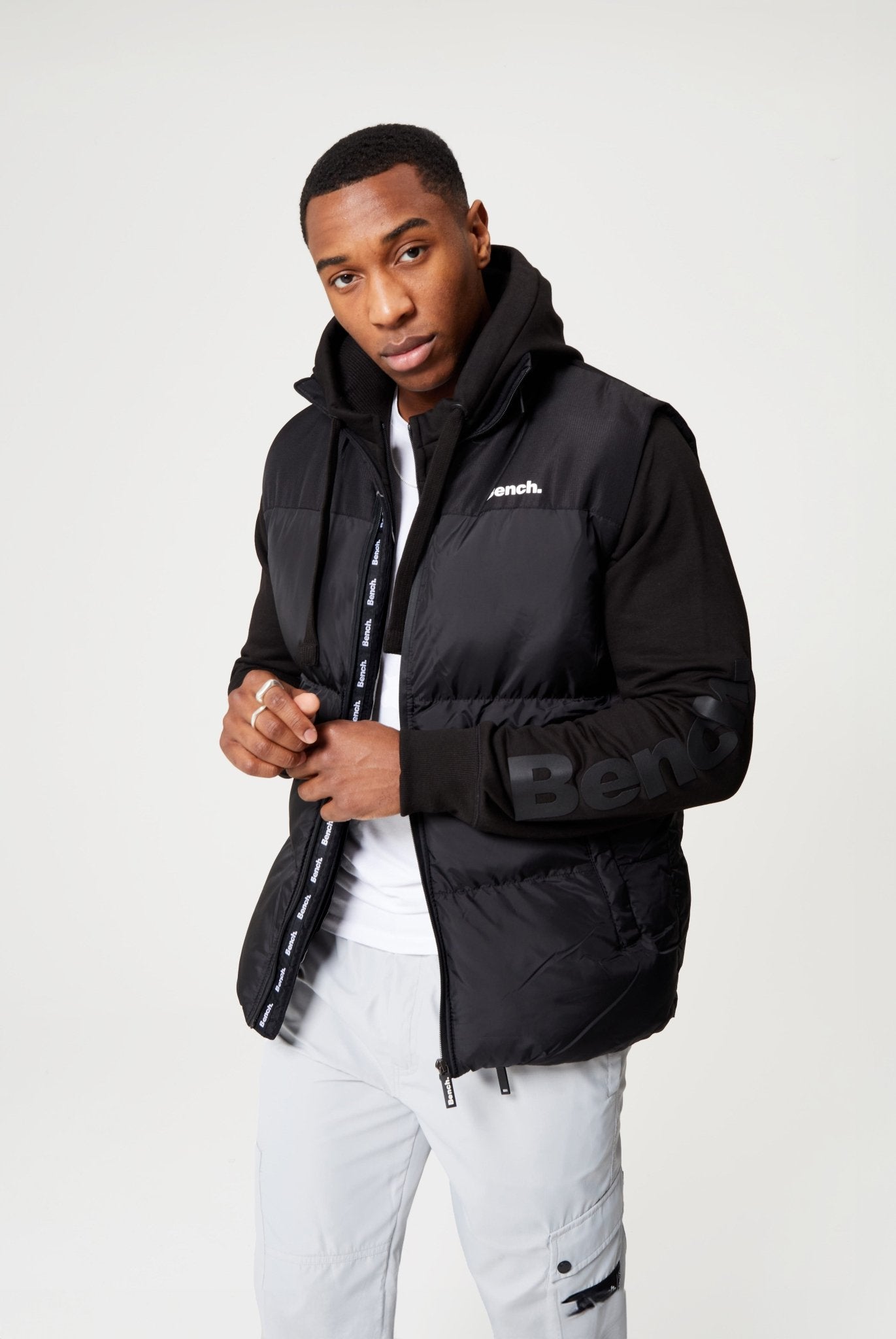 Mens 'MARSHY' Gilet - BLACK - Shop at www.Bench.co.uk #LoveMyHood