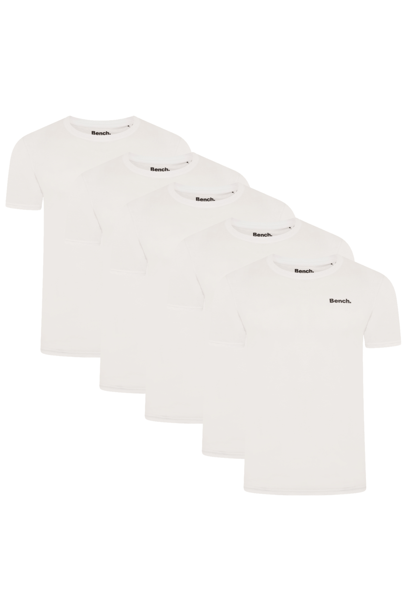Mens 'PHILSON' 5 Pack T-Shirt - WHITE - Shop at www.Bench.co.uk #LoveMyHood