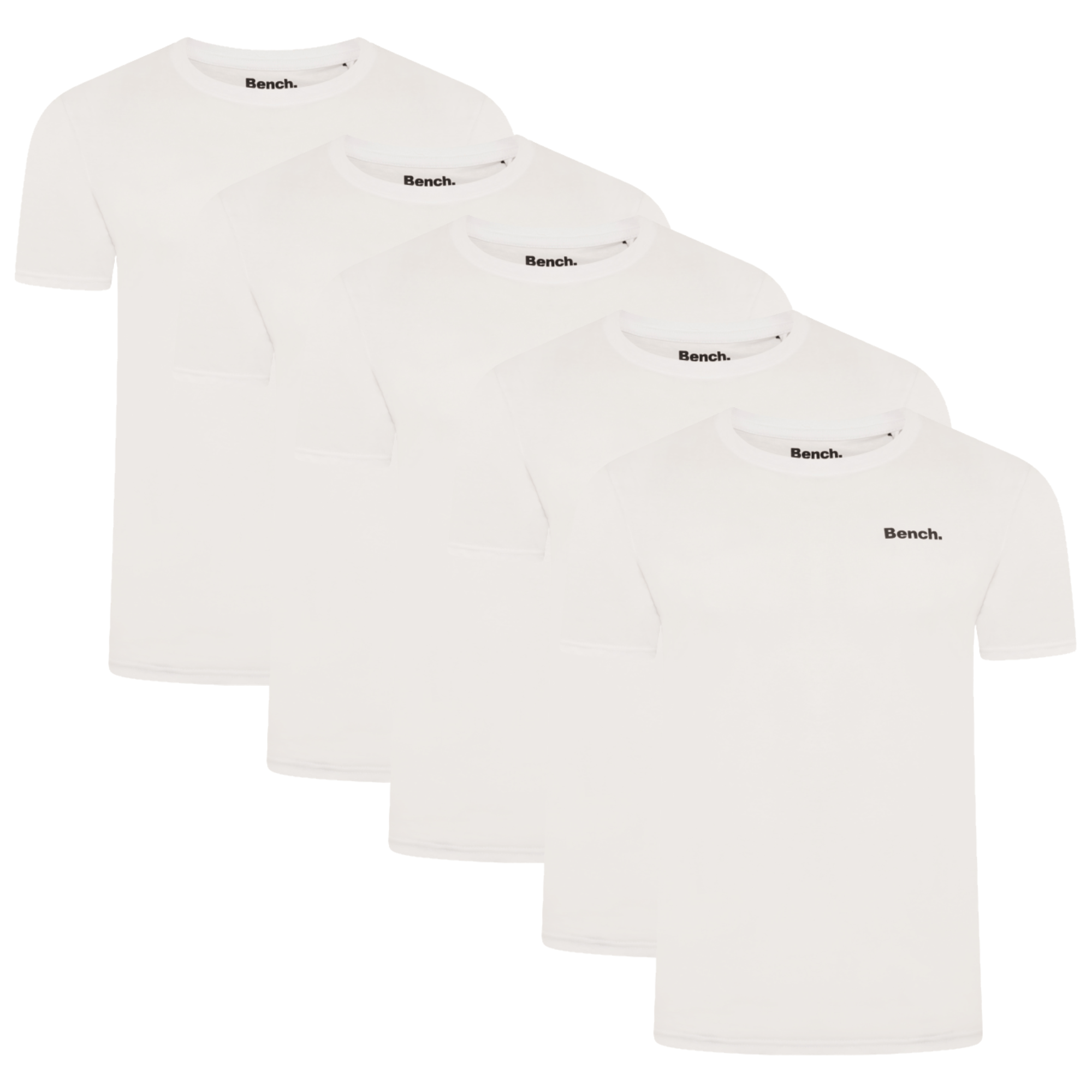 Mens 'PHILSON' 5 Pack T-Shirt - WHITE - Shop at www.Bench.co.uk #LoveMyHood