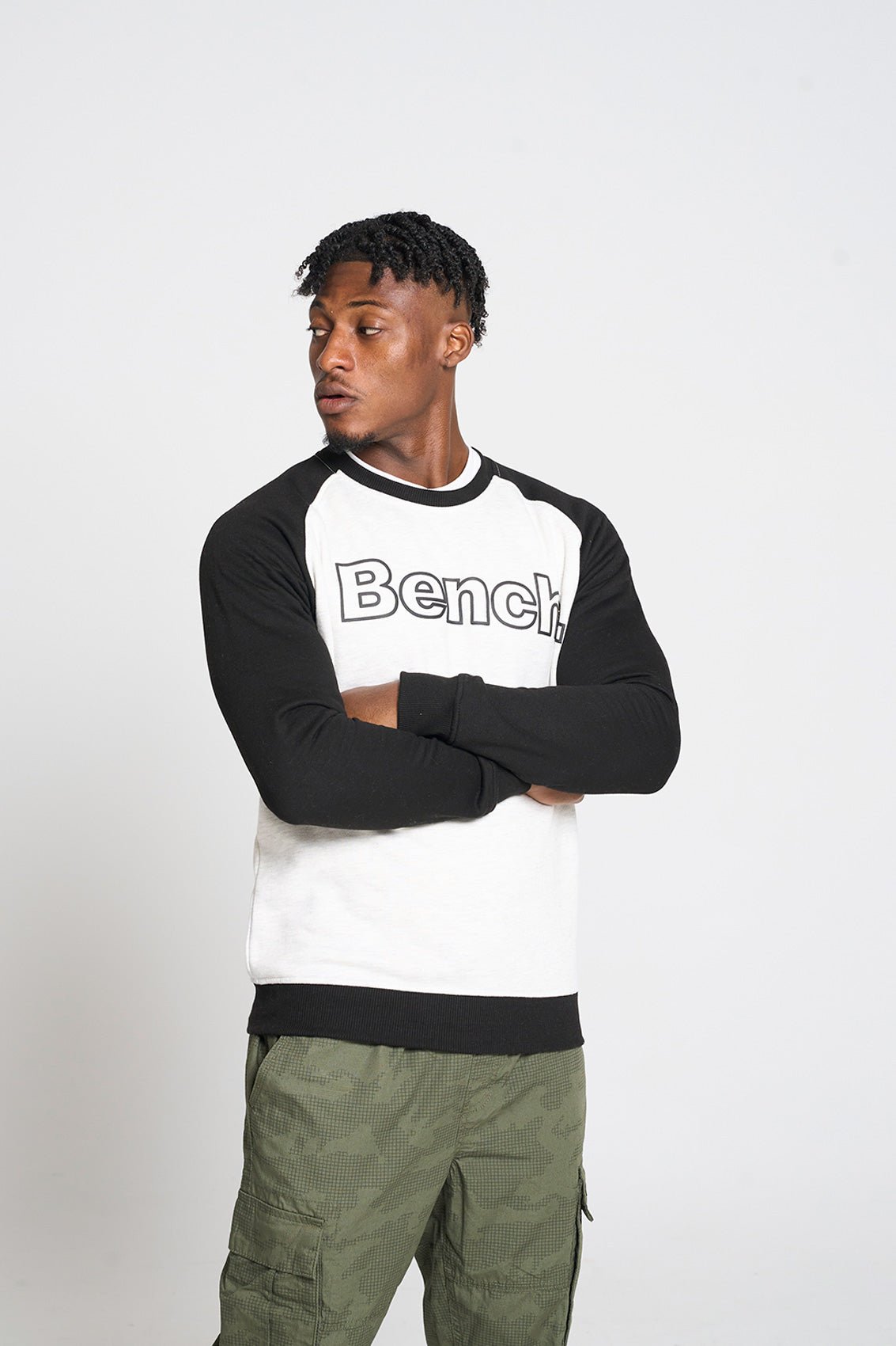 Mens 'RESTON' Sweat - ECRU MARL - Shop at www.Bench.co.uk #LoveMyHood