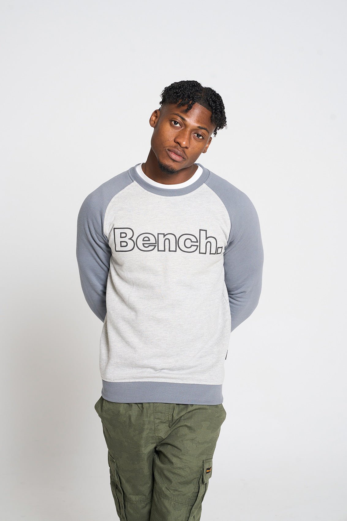 Mens 'RESTON' Sweat - STEEL GREY - Shop at www.Bench.co.uk #LoveMyHood