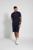 Mens 'SANSET' 2pc Shorts & Tee Set - NAVY - Shop at www.Bench.co.uk #LoveMyHood