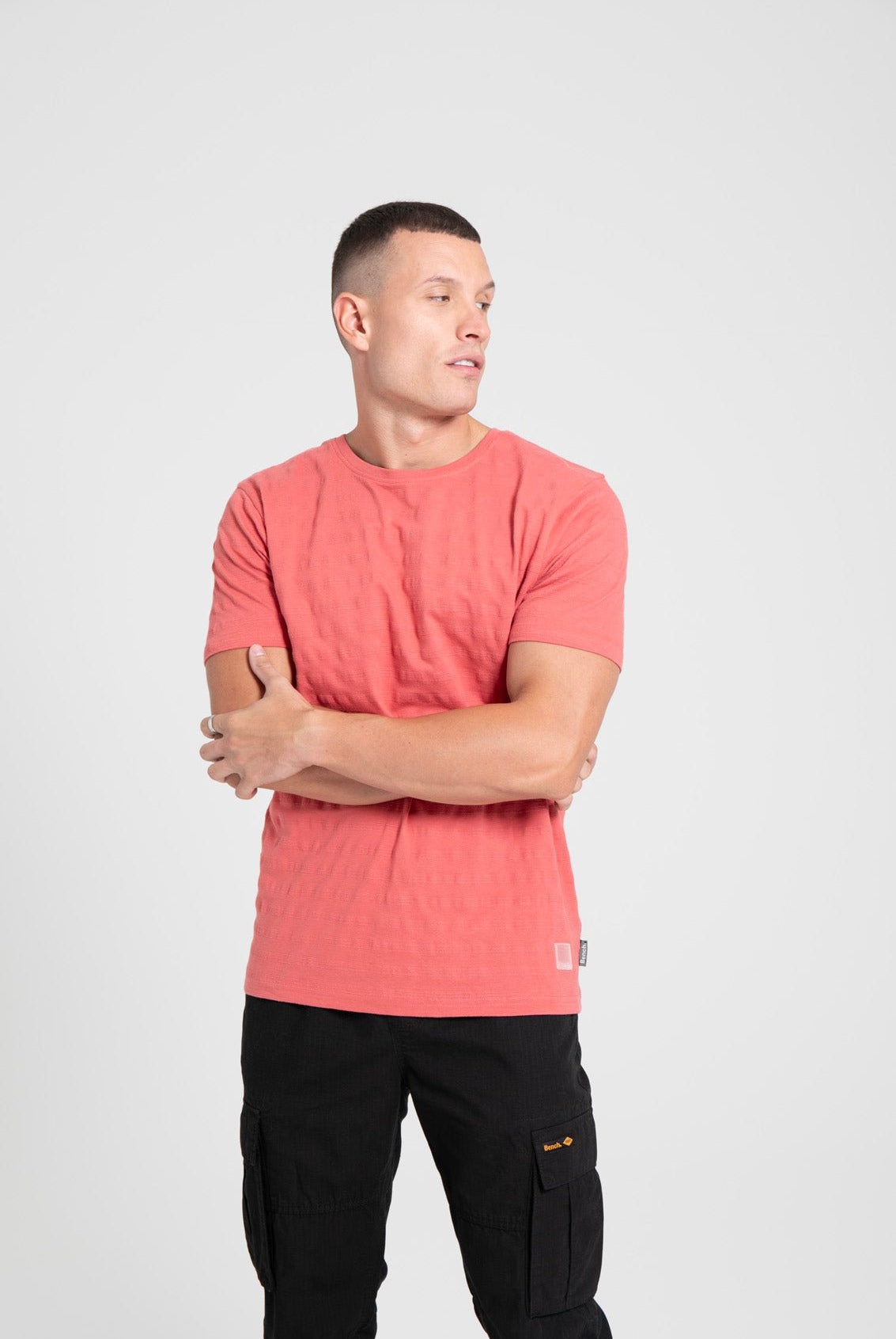 Mens 'SARRI' T-Shirt - WASHED OUT RED - Shop at www.Bench.co.uk #LoveMyHood