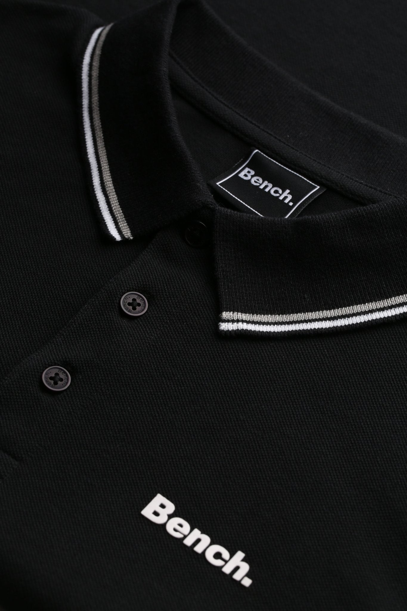 Mens 'TELLES' Polo - BLACK - Shop at www.Bench.co.uk #LoveMyHood