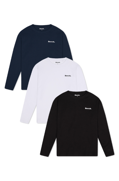 Mens 'VIREN' 3 Pack Lounge T-Shirts - ASSORTED - Shop at www.Bench.co.uk LoveMyHood