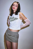 Porla Canvas Mini Skirt - Dark Stone - Shop at www.Bench.co.uk #LoveMyHood