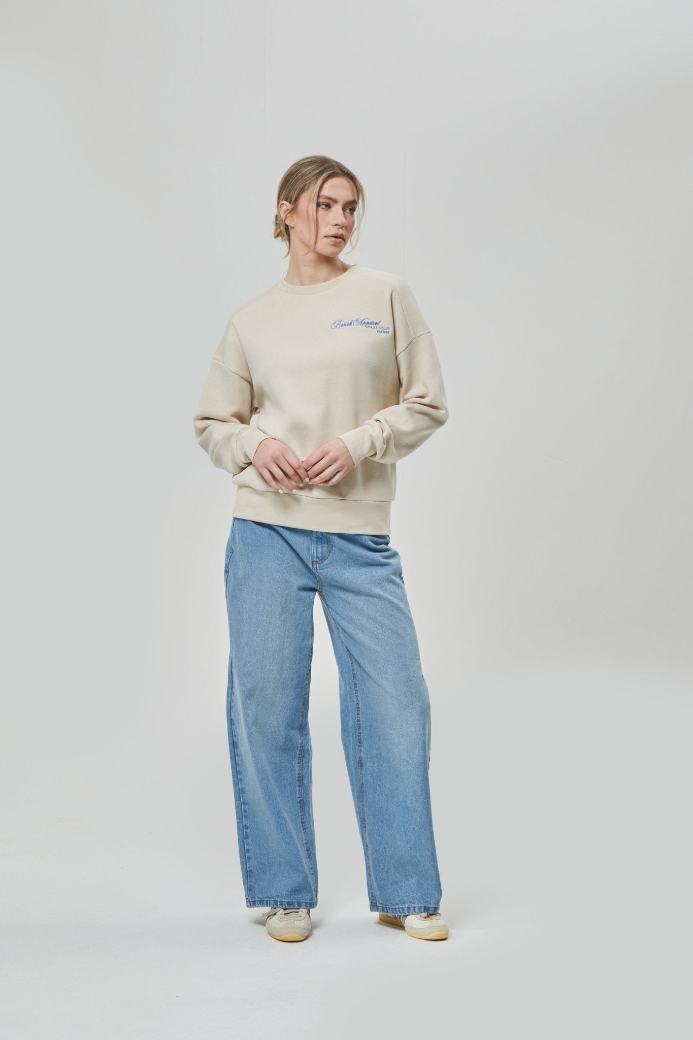 Womens 'DESTA' Sweat Crew - ECRU - Shop at www.Bench.co.uk #LoveMyHood