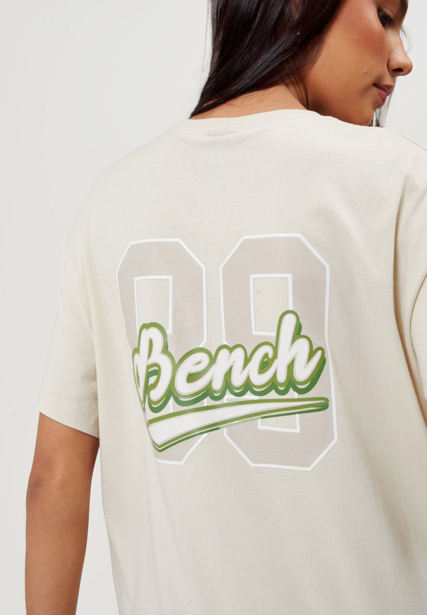 Womens 'GAUFF' T-Shirt - STONE GREY - Shop at www.Bench.co.uk #LoveMyHood