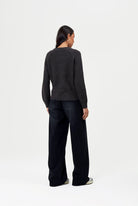 Womens 'GEORGIANA' Knit Crew Sweat - BLACK - Shop at www.Bench.co.uk #LoveMyHood