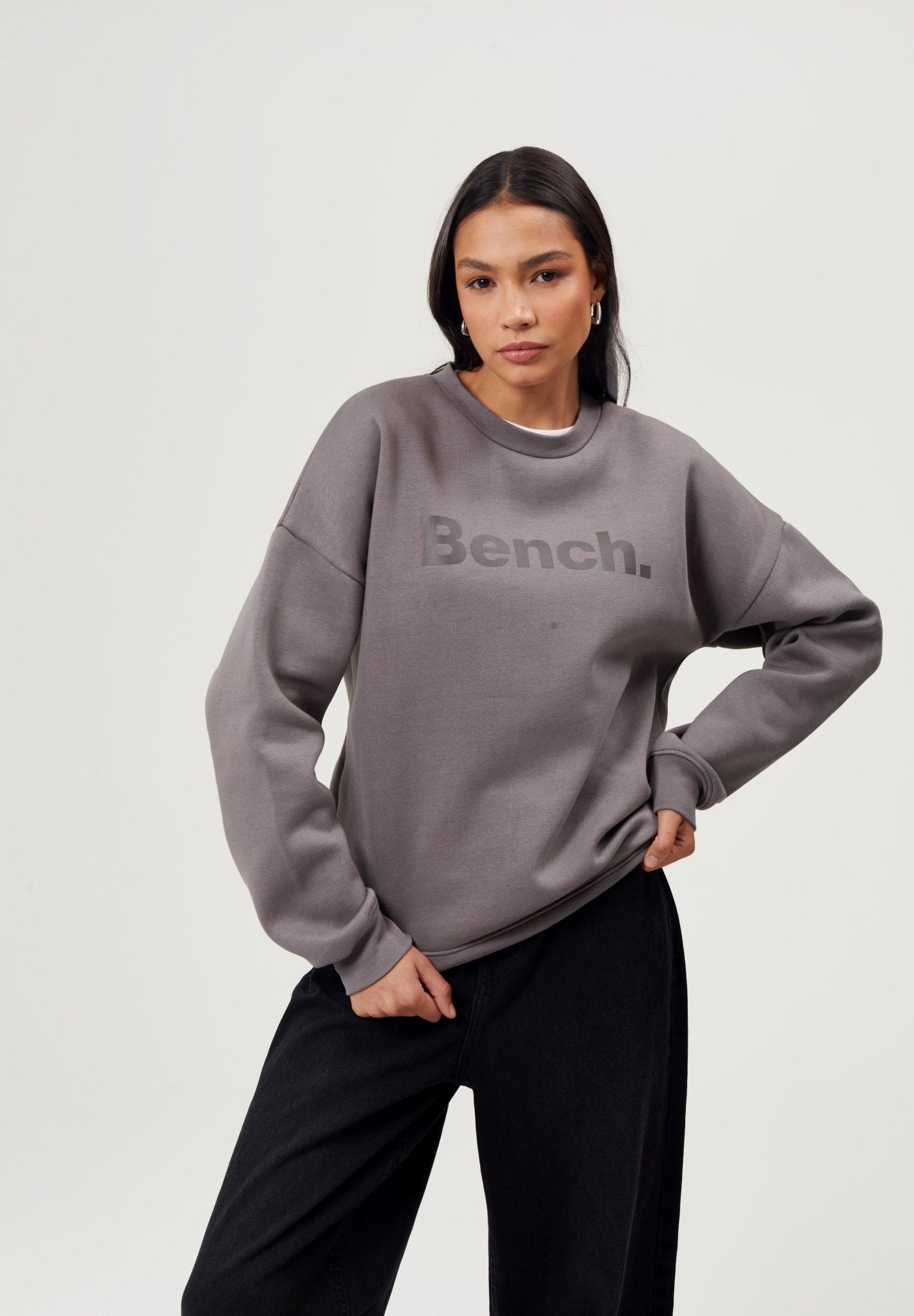 Womens 'HARTZ' Sweat - CHARCOAL - Shop at www.Bench.co.uk #LoveMyHood