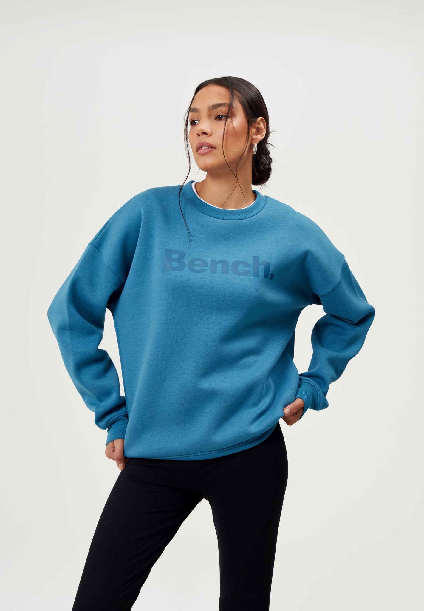 Womens 'HARTZ' Sweat - DEEP TEAL - Shop at www.Bench.co.uk #LoveMyHood