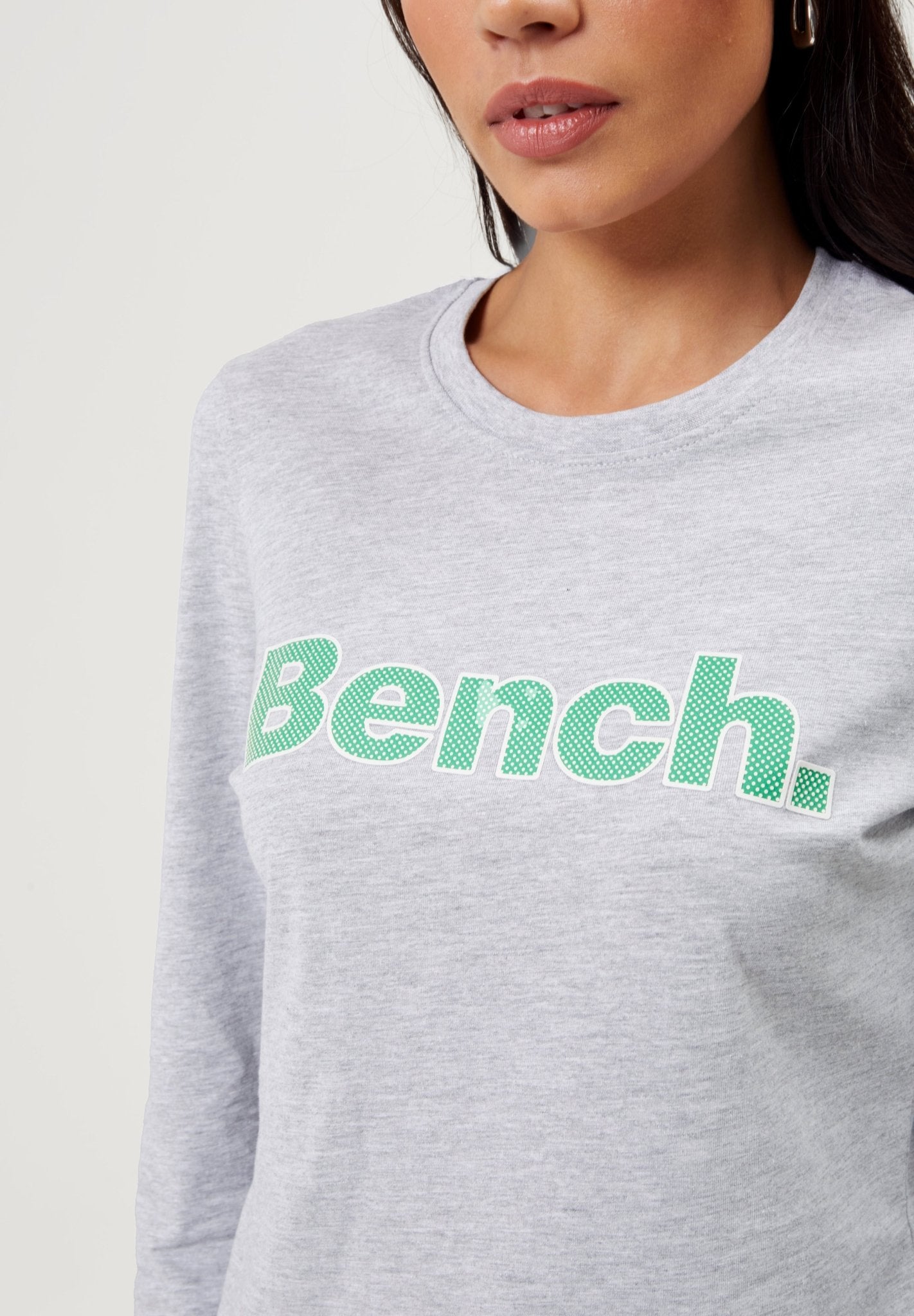 Womens 'JEWELLE' T-Shirt - GREY MARL - Shop at www.Bench.co.uk LoveMyHood