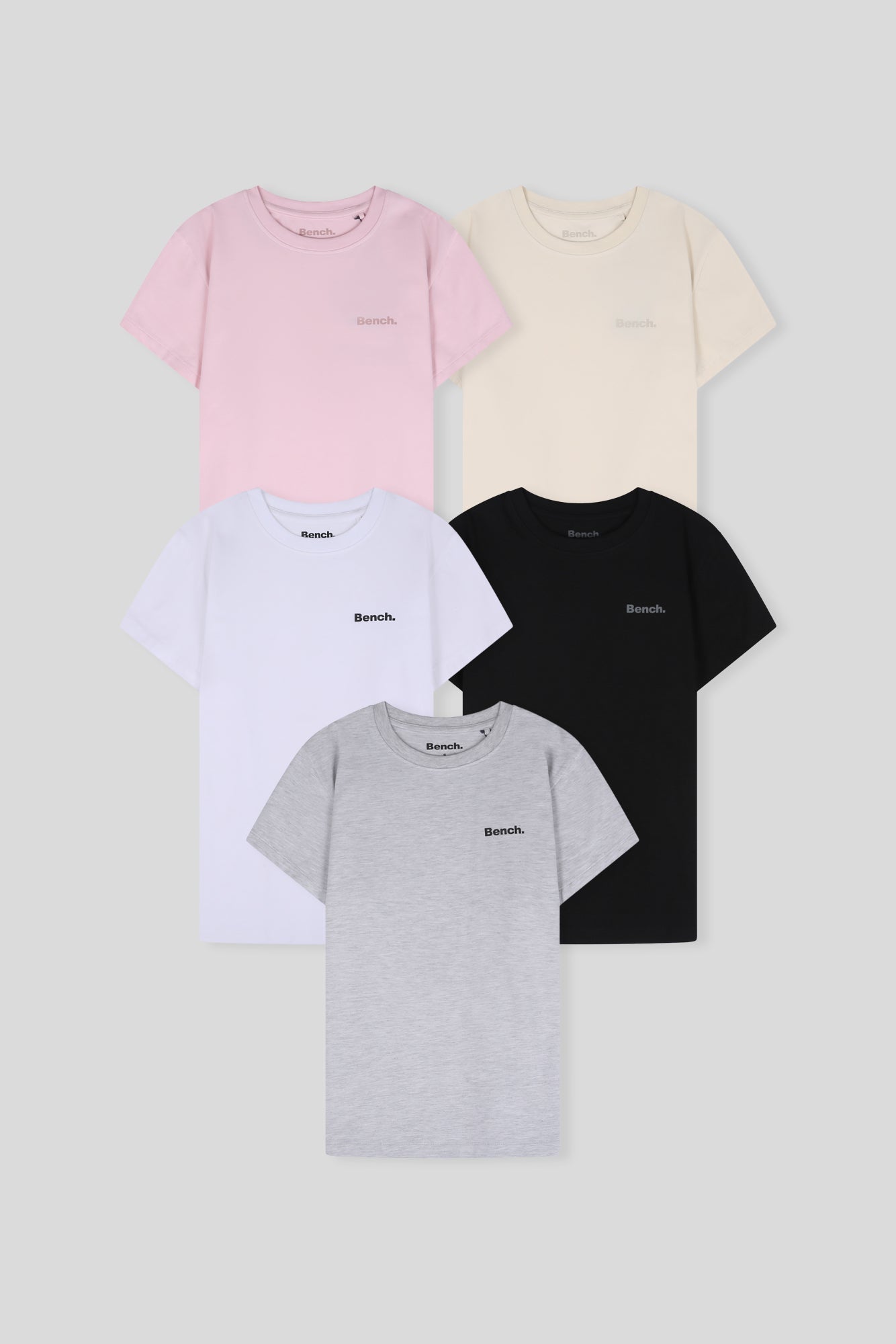 Womens 'JORIA' 5 Pack T-Shirts - ASSORTED - Shop at www.Bench.co.uk #LoveMyHood
