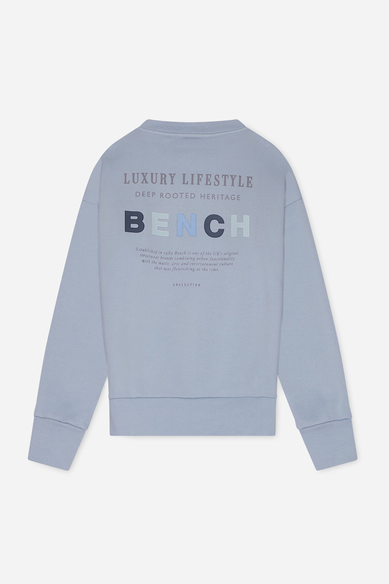 Womens 'LILEM' Sweat Crew - DUSKY BLUE - Shop at www.Bench.co.uk #LoveMyHood