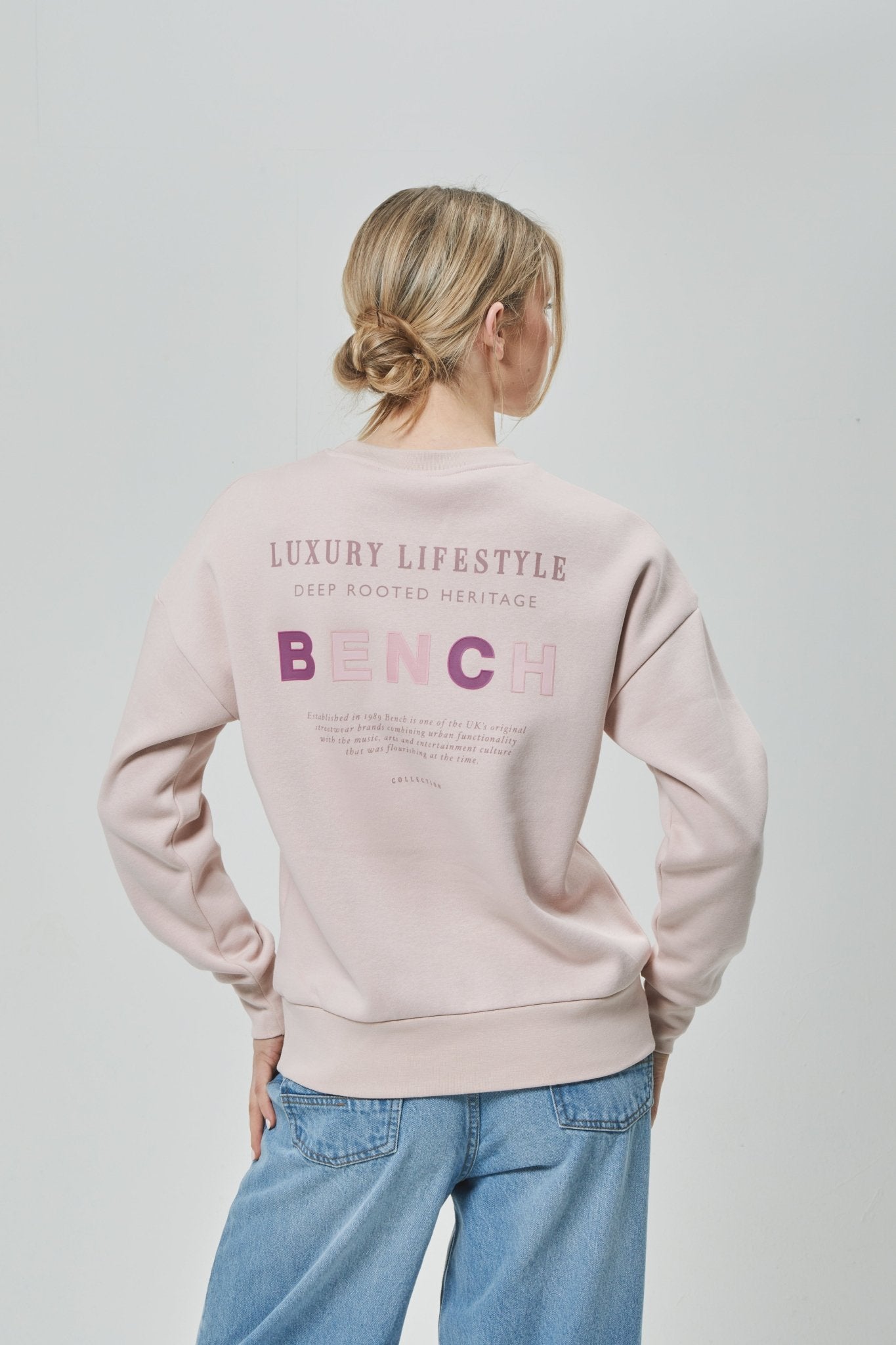 Womens 'LILEM' Sweat Crew - DUSTY ROSE - Shop at www.Bench.co.uk #LoveMyHood