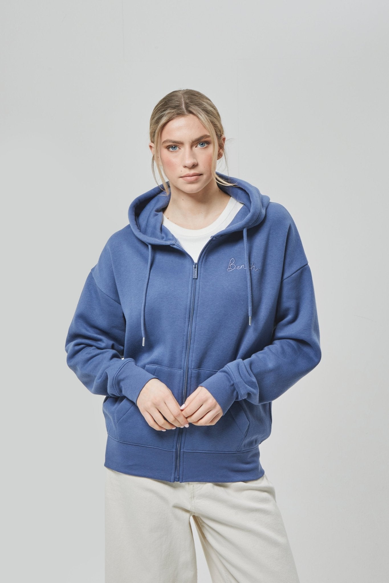 Womens 'NAOS' Sweat Crew - DUSKY BLUE - Shop at www.Bench.co.uk #LoveMyHood