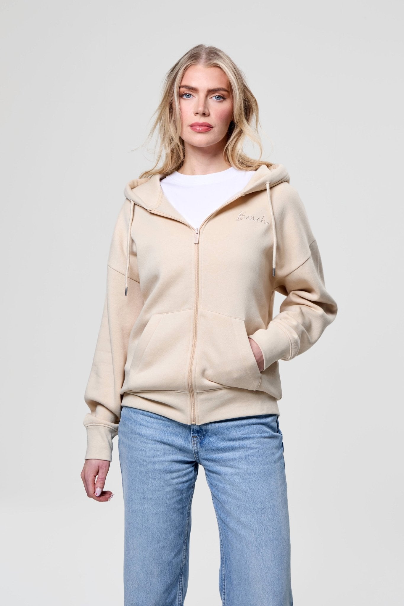 Womens 'NAOS' Sweat Crew - ECRU - Shop at www.Bench.co.uk #LoveMyHood