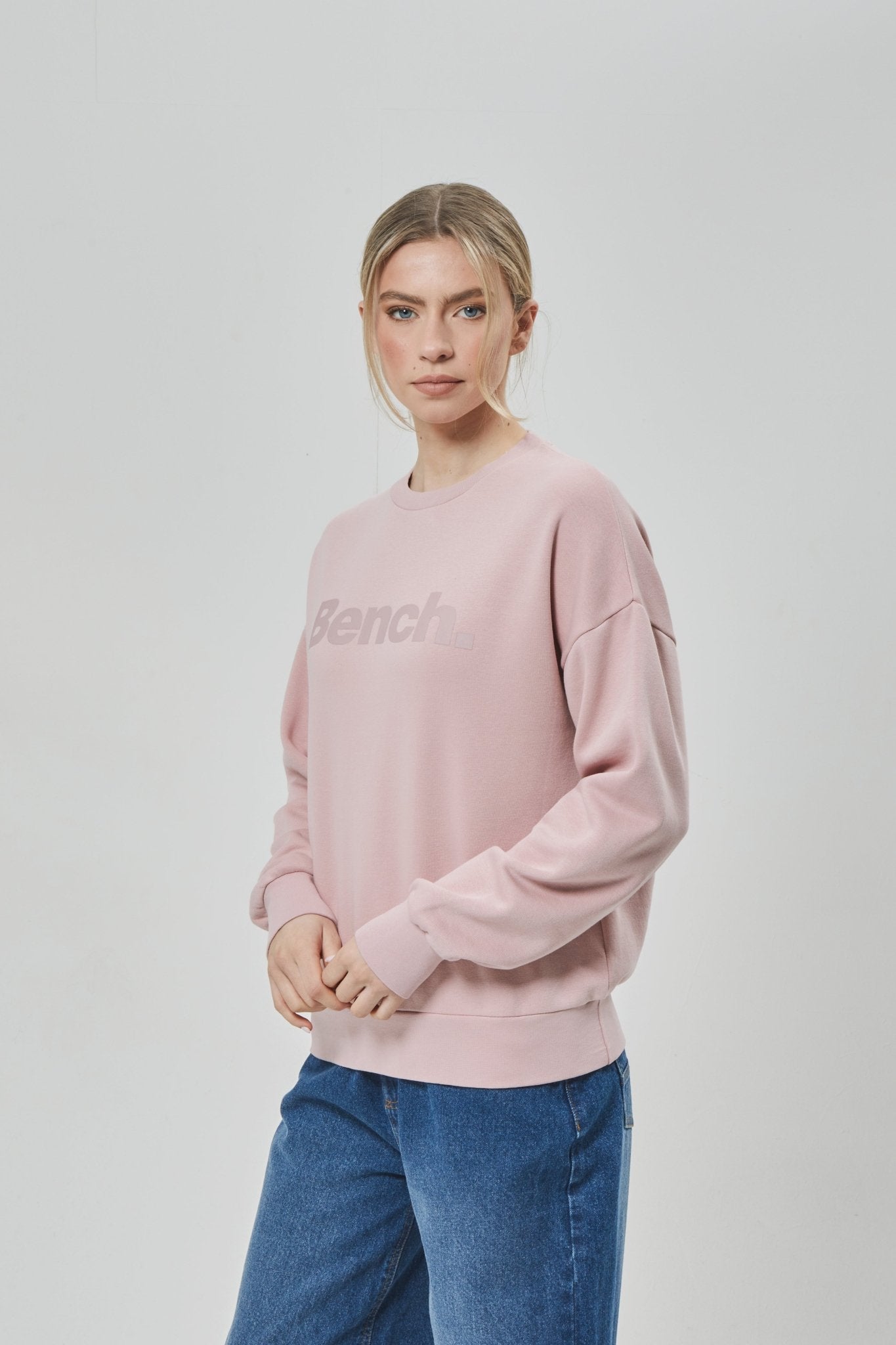 Womens 'RILO' Sweat Crew - DUSTY PINK - Shop at www.Bench.co.uk #LoveMyHood