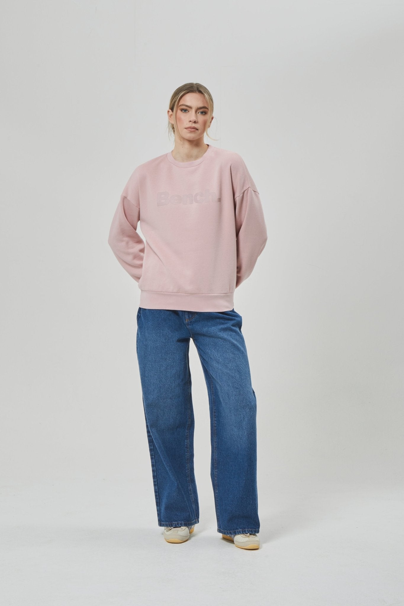 Womens 'RILO' Sweat Crew - DUSTY PINK - Shop at www.Bench.co.uk #LoveMyHood