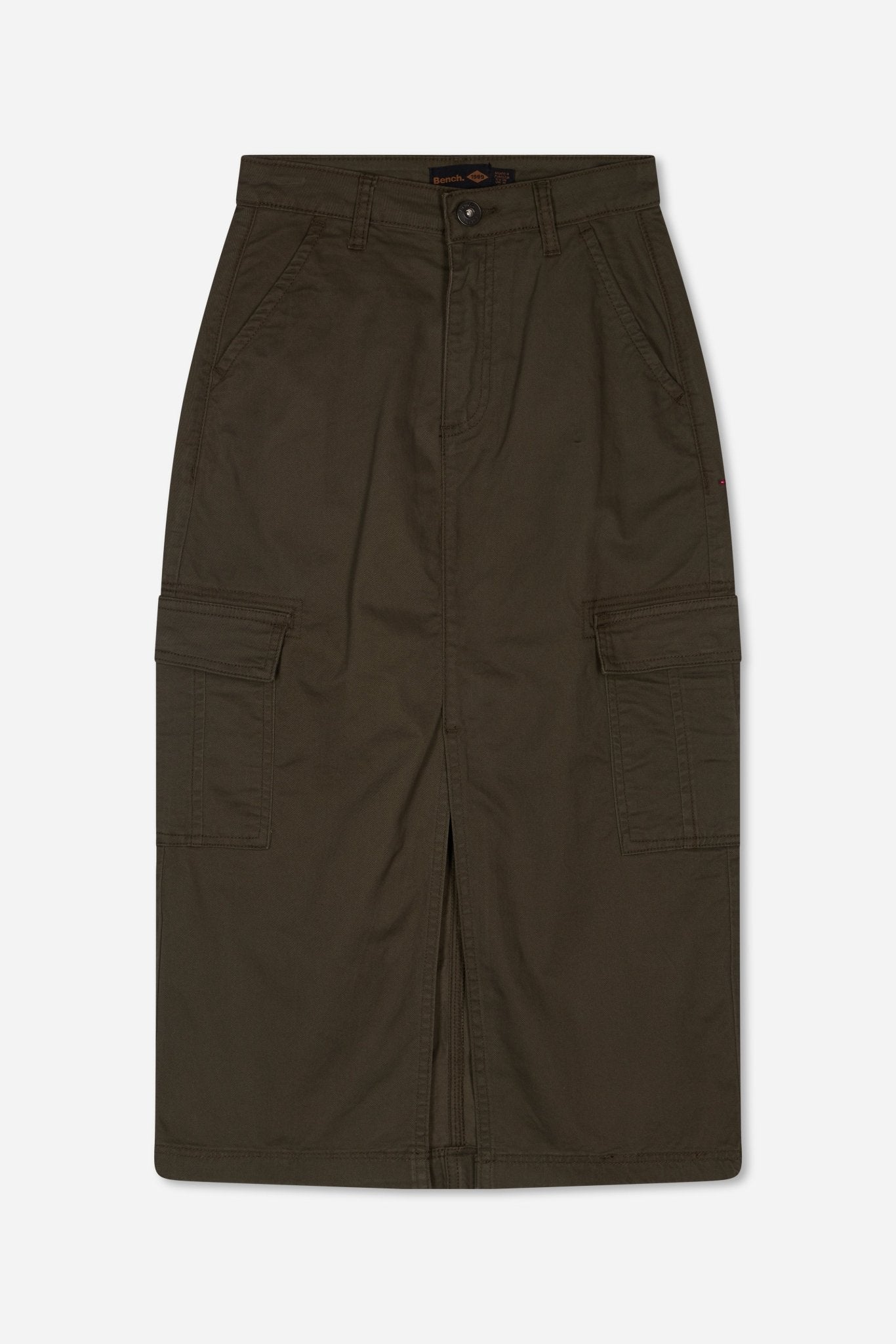 Womens 'SELYSE' Long Length Cargo Skirt - KHAKI - Shop at www.Bench.co.uk #LoveMyHood