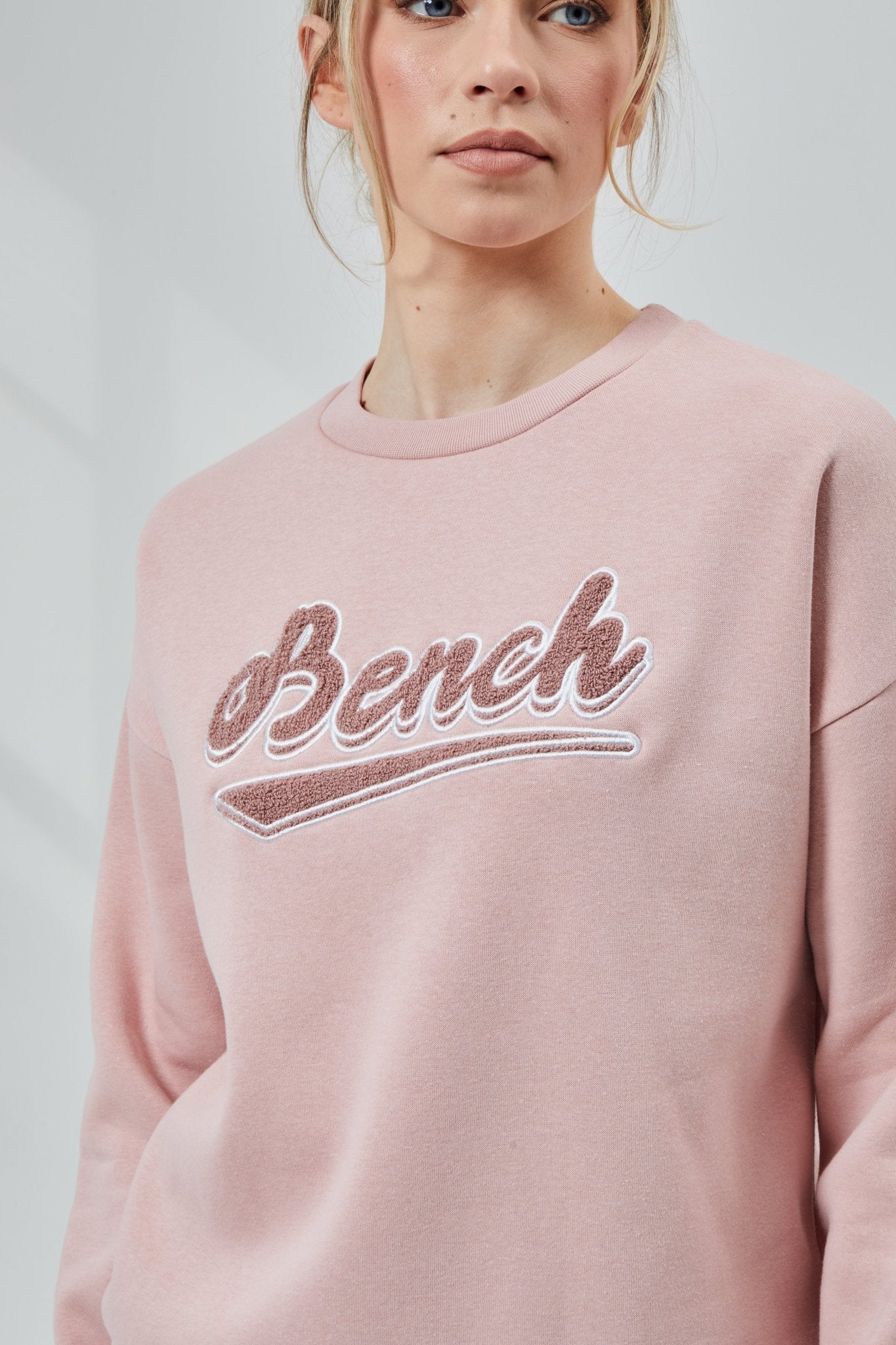 Womens 'STEFFI' Sweat Crew - DUSKY PINK - Shop at www.Bench.co.uk #LoveMyHood