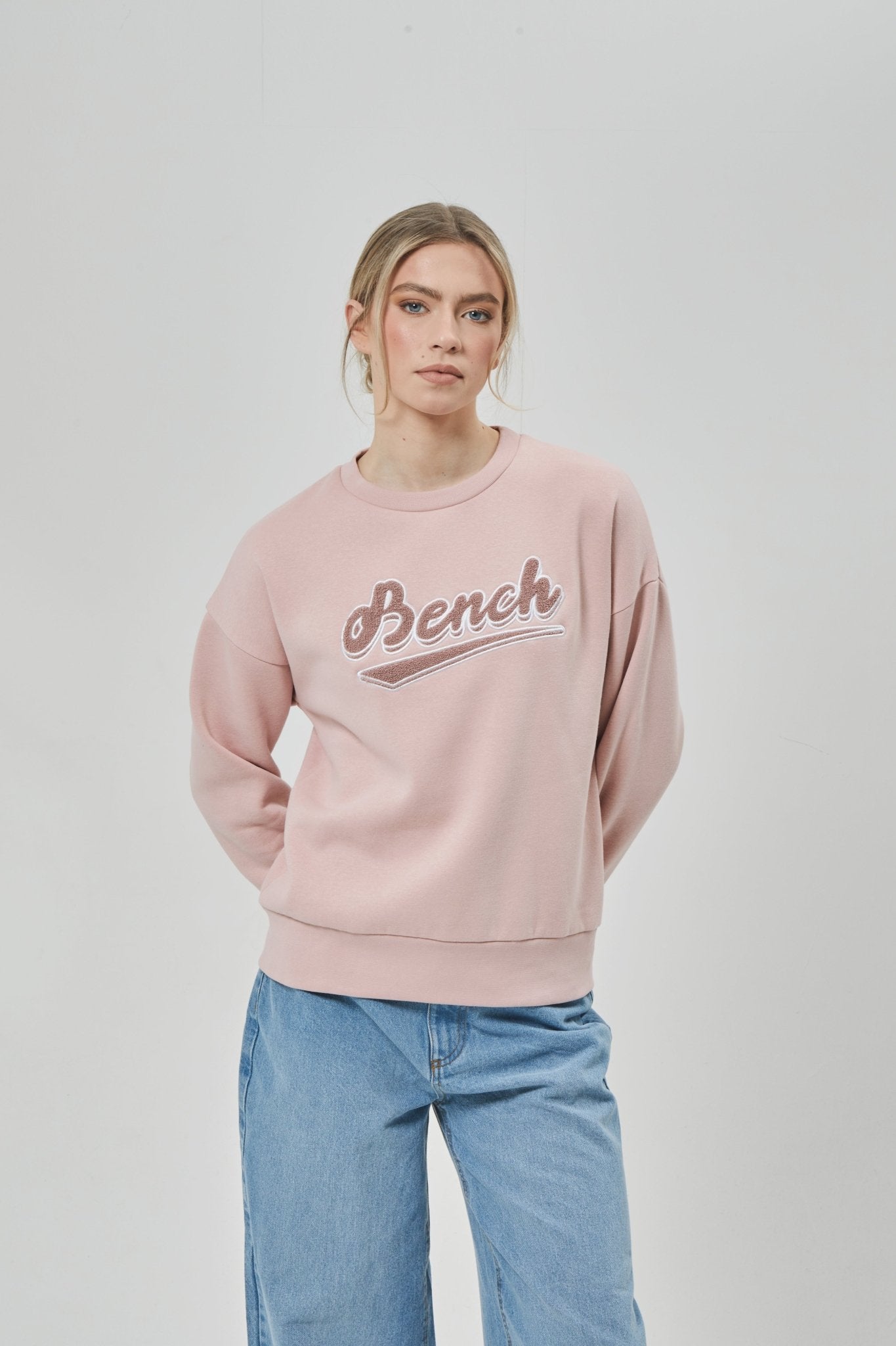 Womens 'STEFFI' Sweat Crew - DUSKY PINK - Shop at www.Bench.co.uk #LoveMyHood