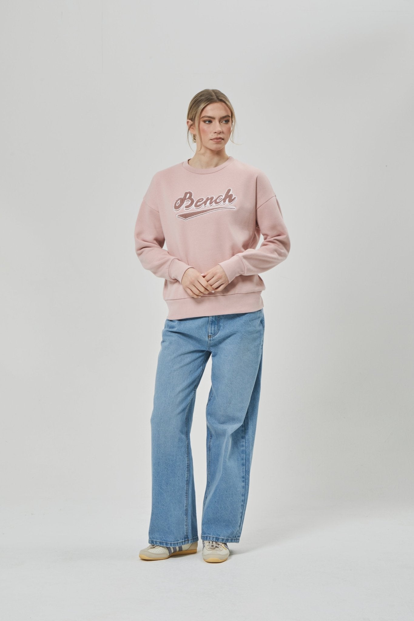 Womens 'STEFFI' Sweat Crew - DUSKY PINK - Shop at www.Bench.co.uk #LoveMyHood