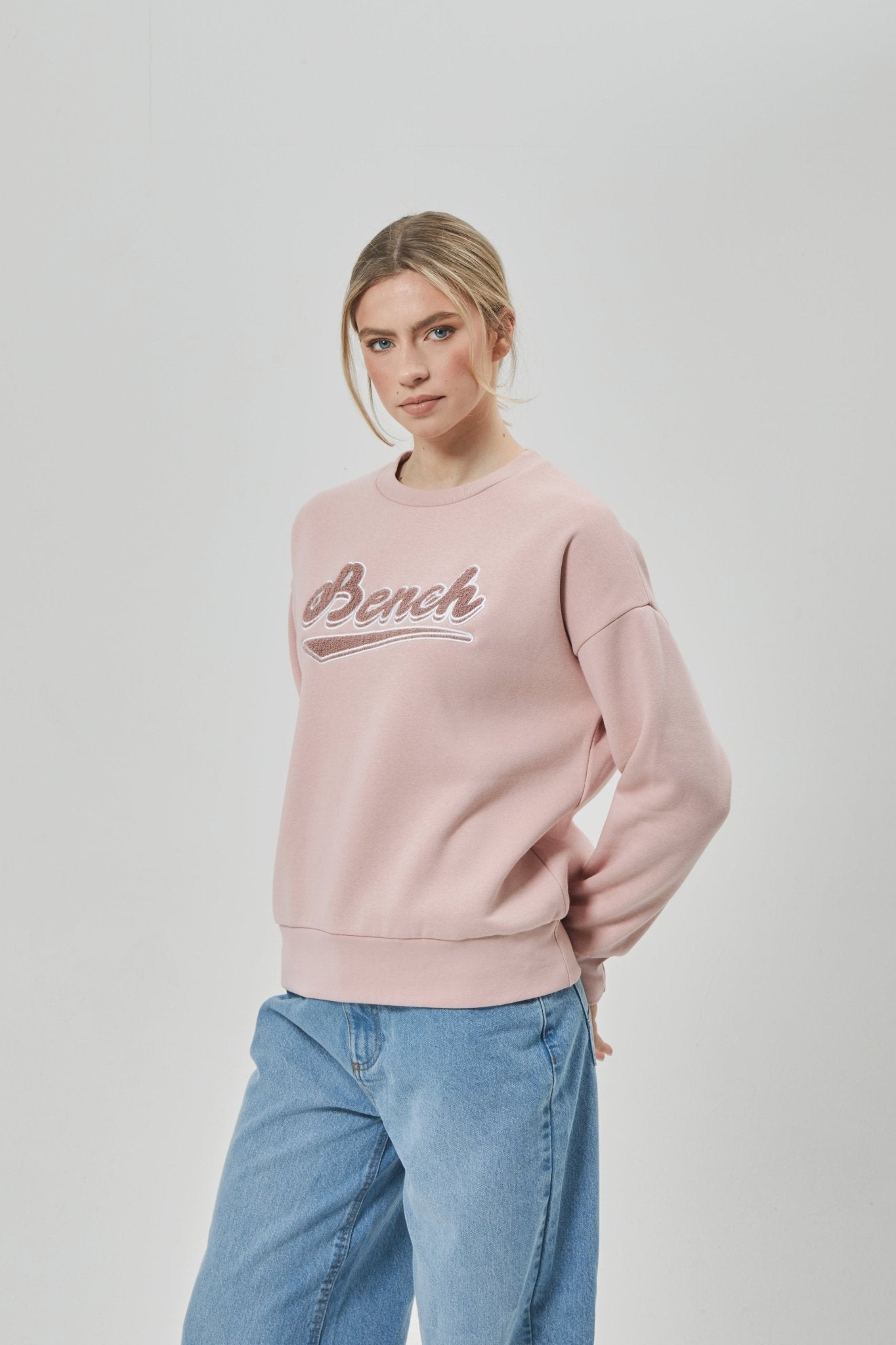 Womens 'STEFFI' Sweat Crew - DUSKY PINK - Shop at www.Bench.co.uk #LoveMyHood