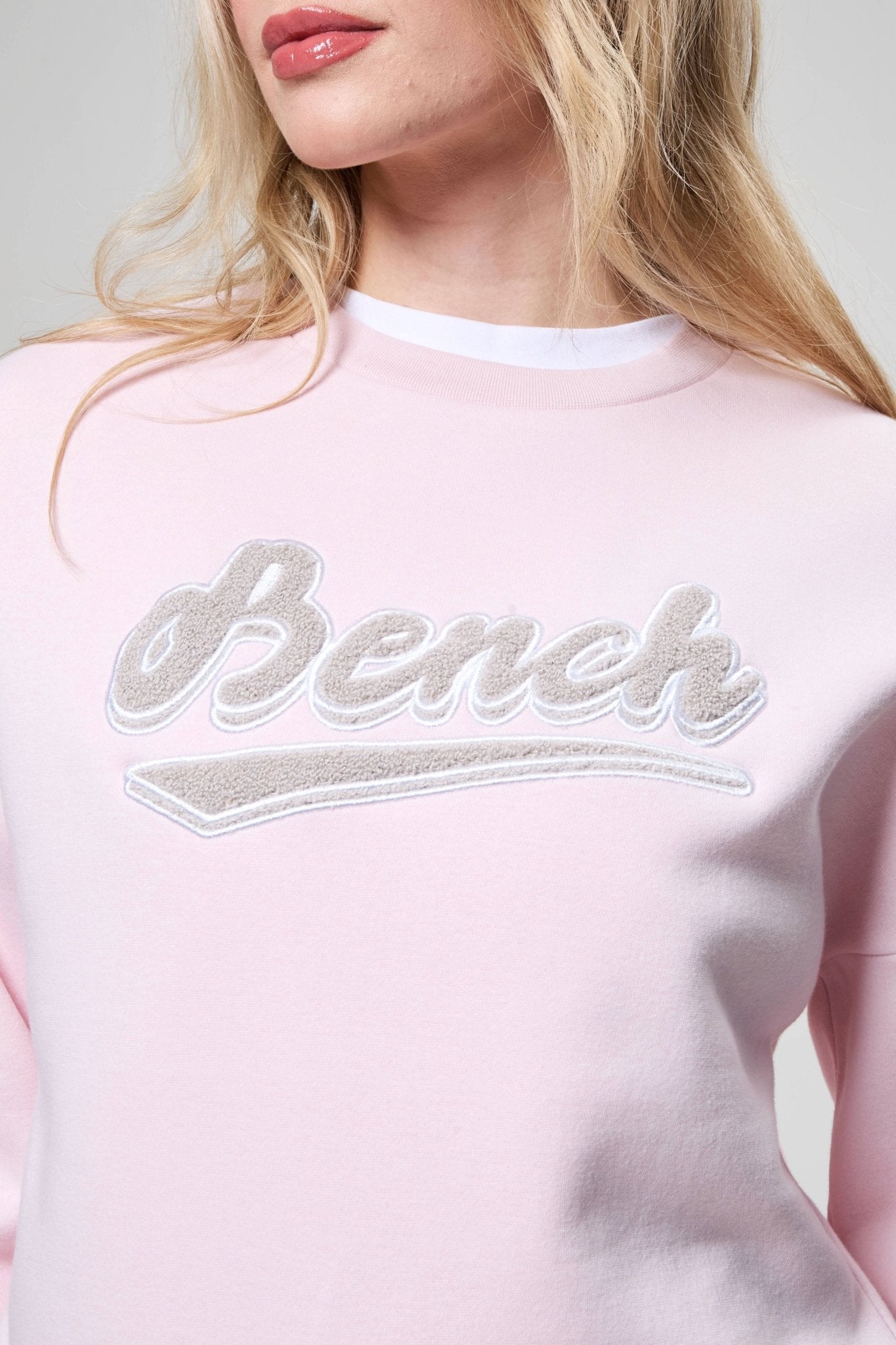 Womens 'STEFFI' Sweat Crew - LIGHT PINK - Shop at www.Bench.co.uk #LoveMyHood