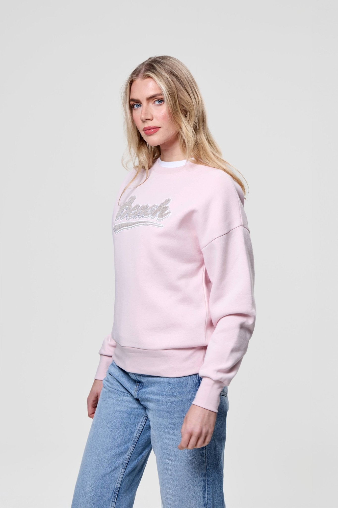 Womens 'STEFFI' Sweat Crew - LIGHT PINK - Shop at www.Bench.co.uk #LoveMyHood