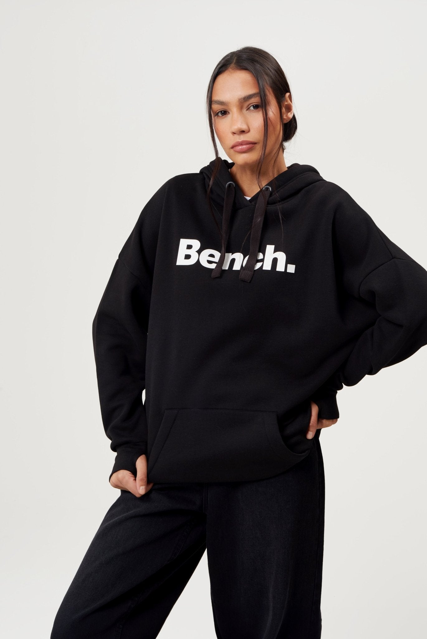 Womens 'TRADEMARK' Hoodie - BLACK - Shop at www.Bench.co.uk #LoveMyHood