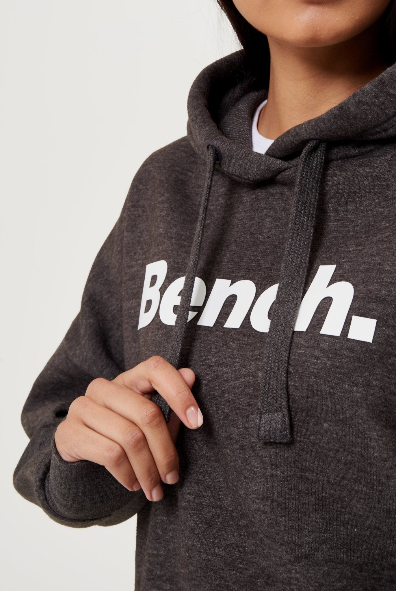 Womens 'TRADEMARK' Hoodie - CHARCOAL MARL - Shop at www.Bench.co.uk #LoveMyHood