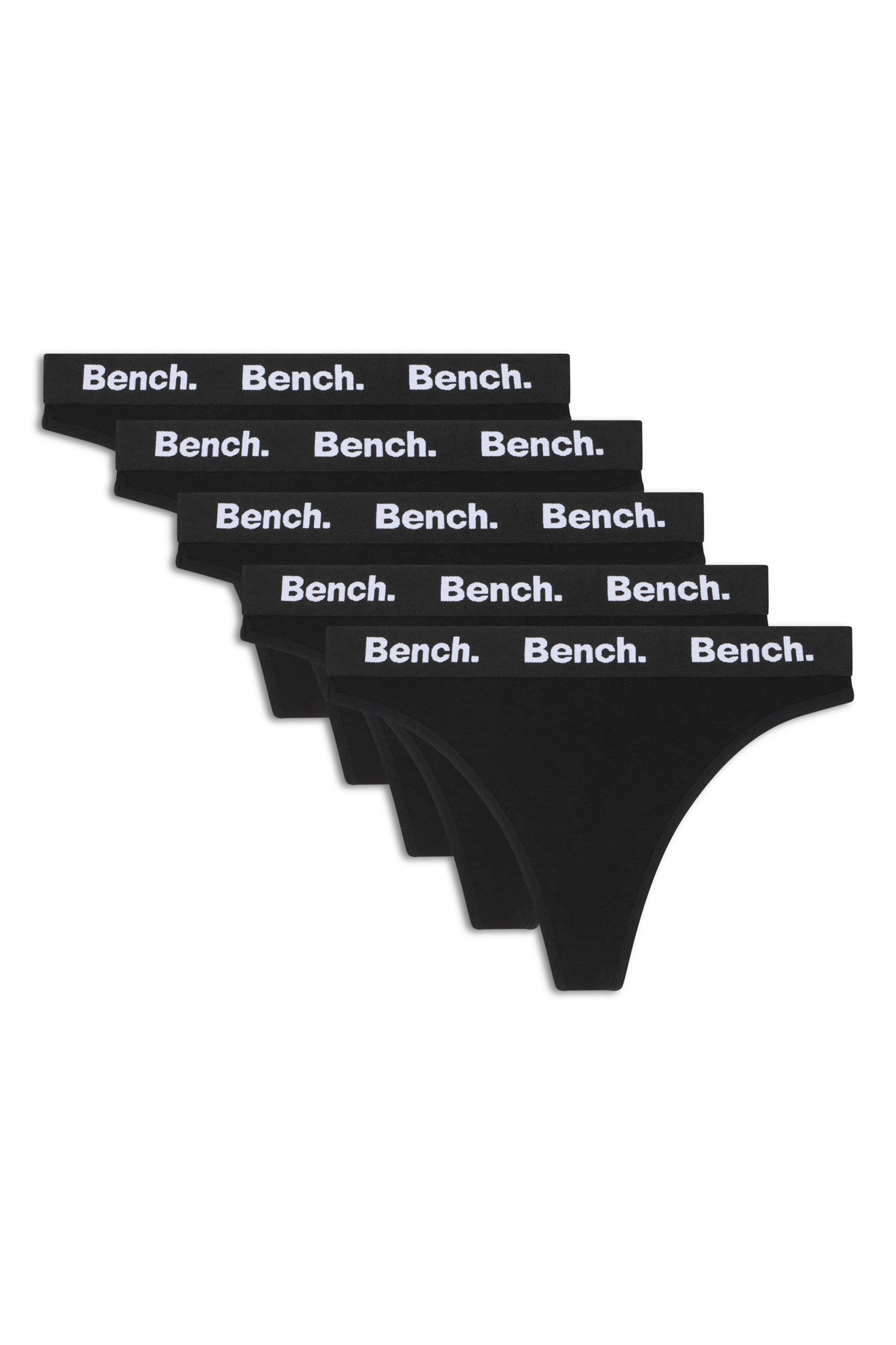 Womens 'YENNIFER' 5pk Thongs - BLACK - Shop at www.Bench.co.uk LoveMyHood
