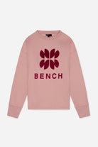 Womens 'ZIE' Sweat Crew - DUSKY PINK - Shop at www.Bench.co.uk #LoveMyHood
