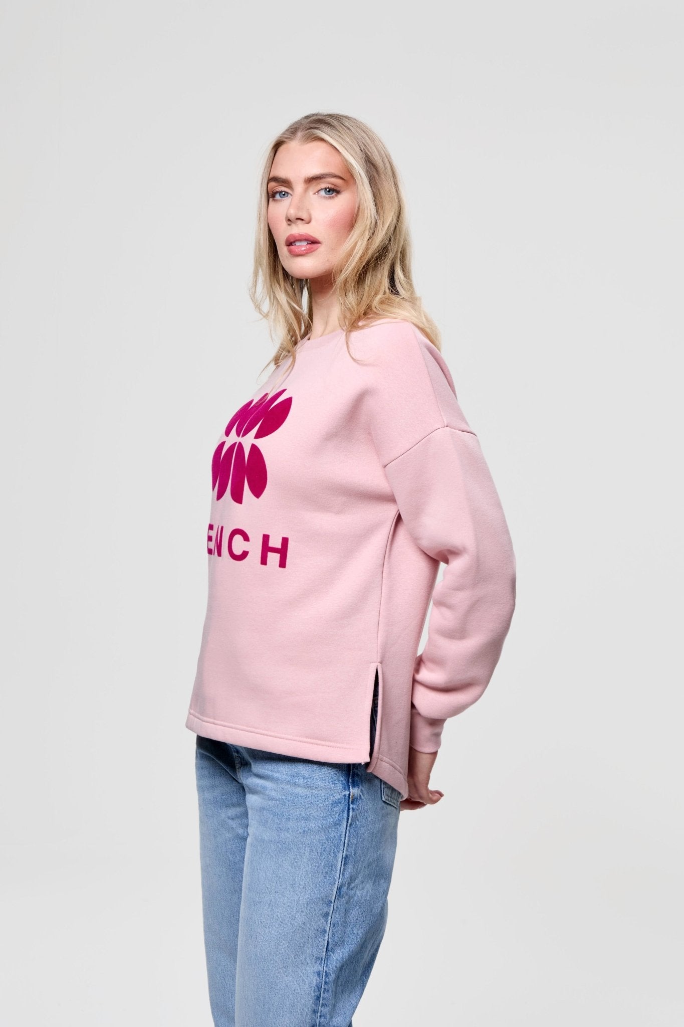 Womens 'ZIE' Sweat Crew - DUSKY PINK - Shop at www.Bench.co.uk #LoveMyHood