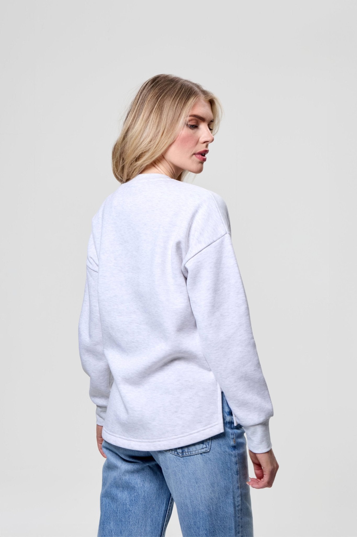 Womens 'ZIE' Sweat Crew - ICE GREY - Shop at www.Bench.co.uk #LoveMyHood