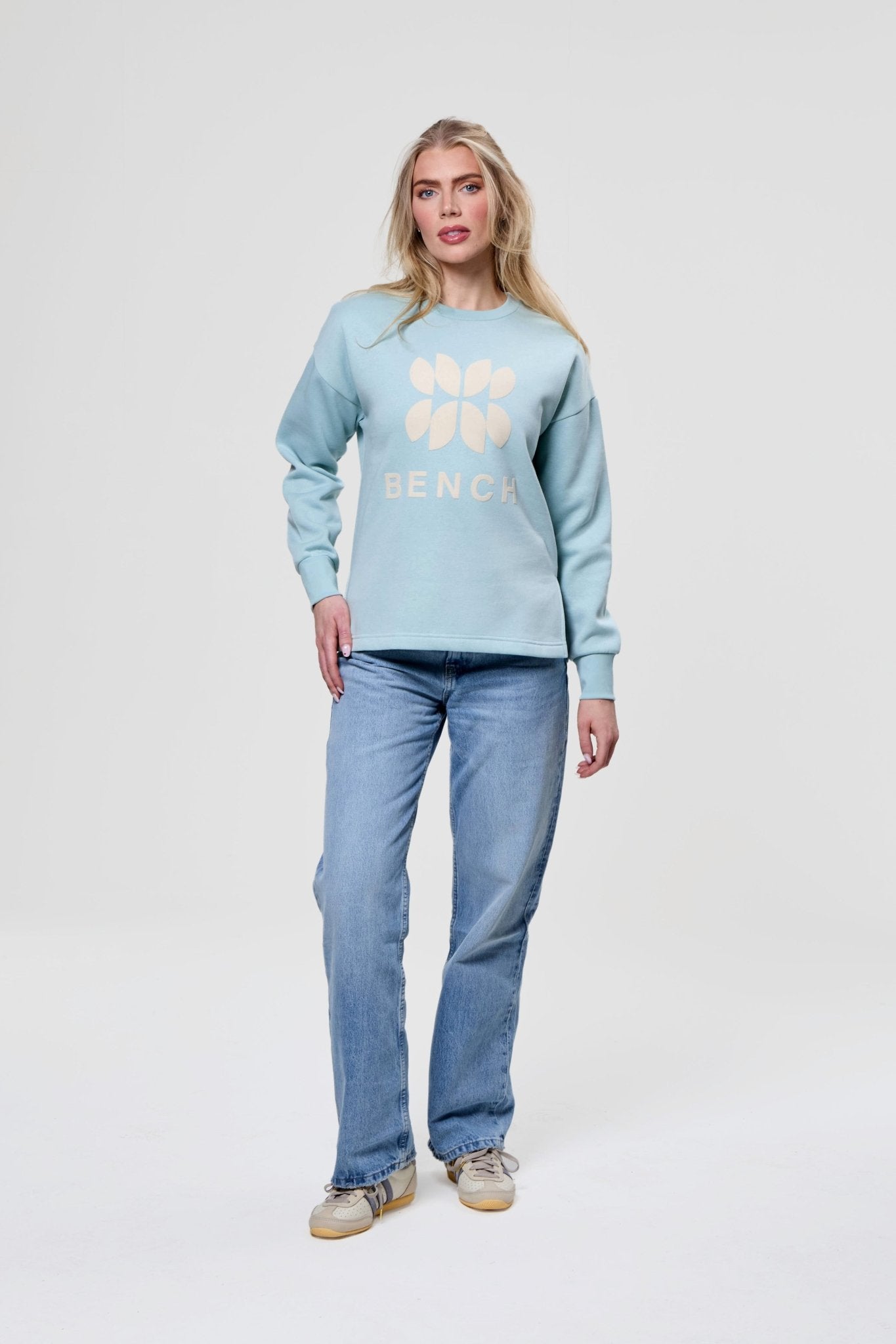 Womens 'ZIE' Sweat Crew - TEAL - Shop at www.Bench.co.uk #LoveMyHood