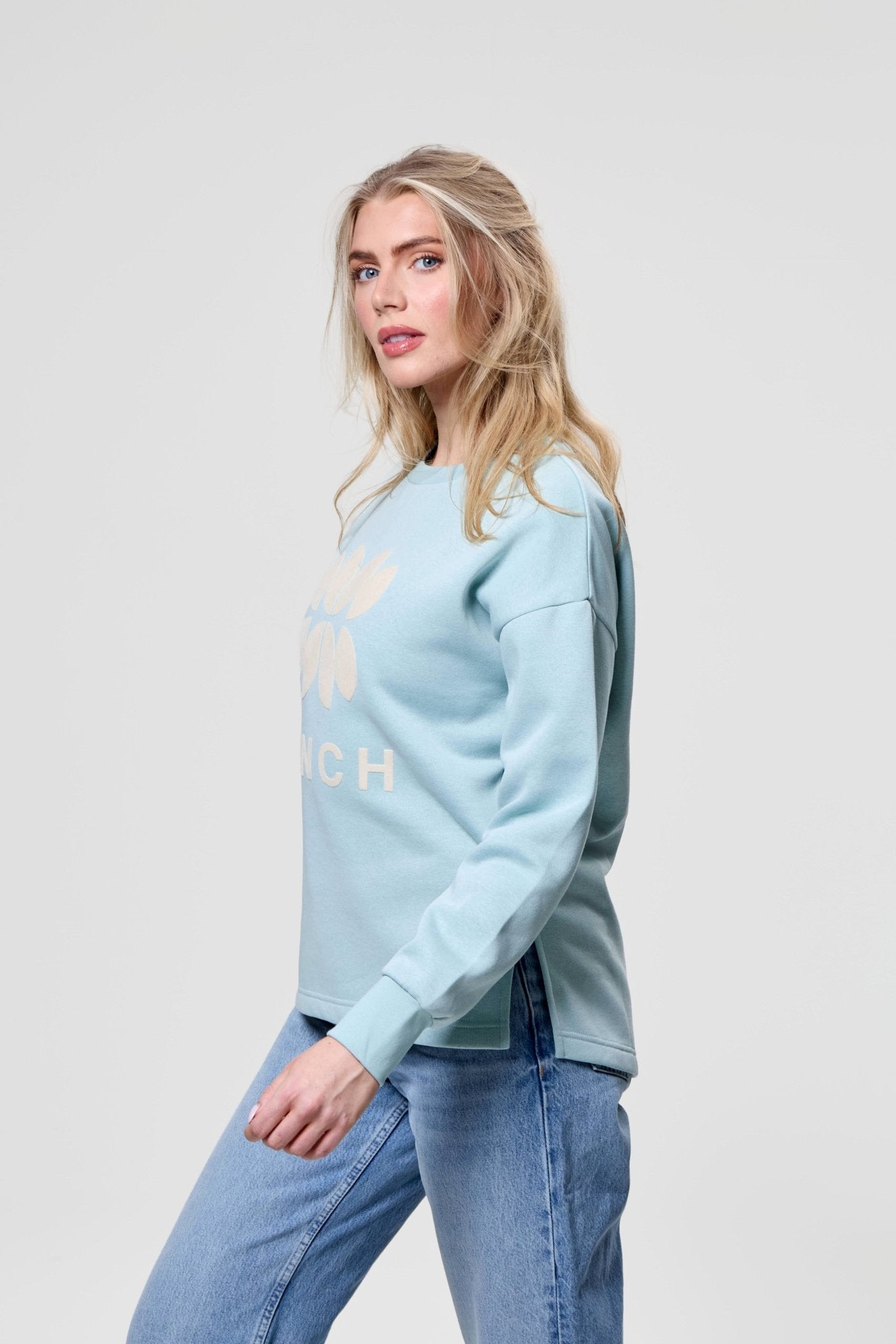 Womens 'ZIE' Sweat Crew - TEAL - Shop at www.Bench.co.uk #LoveMyHood