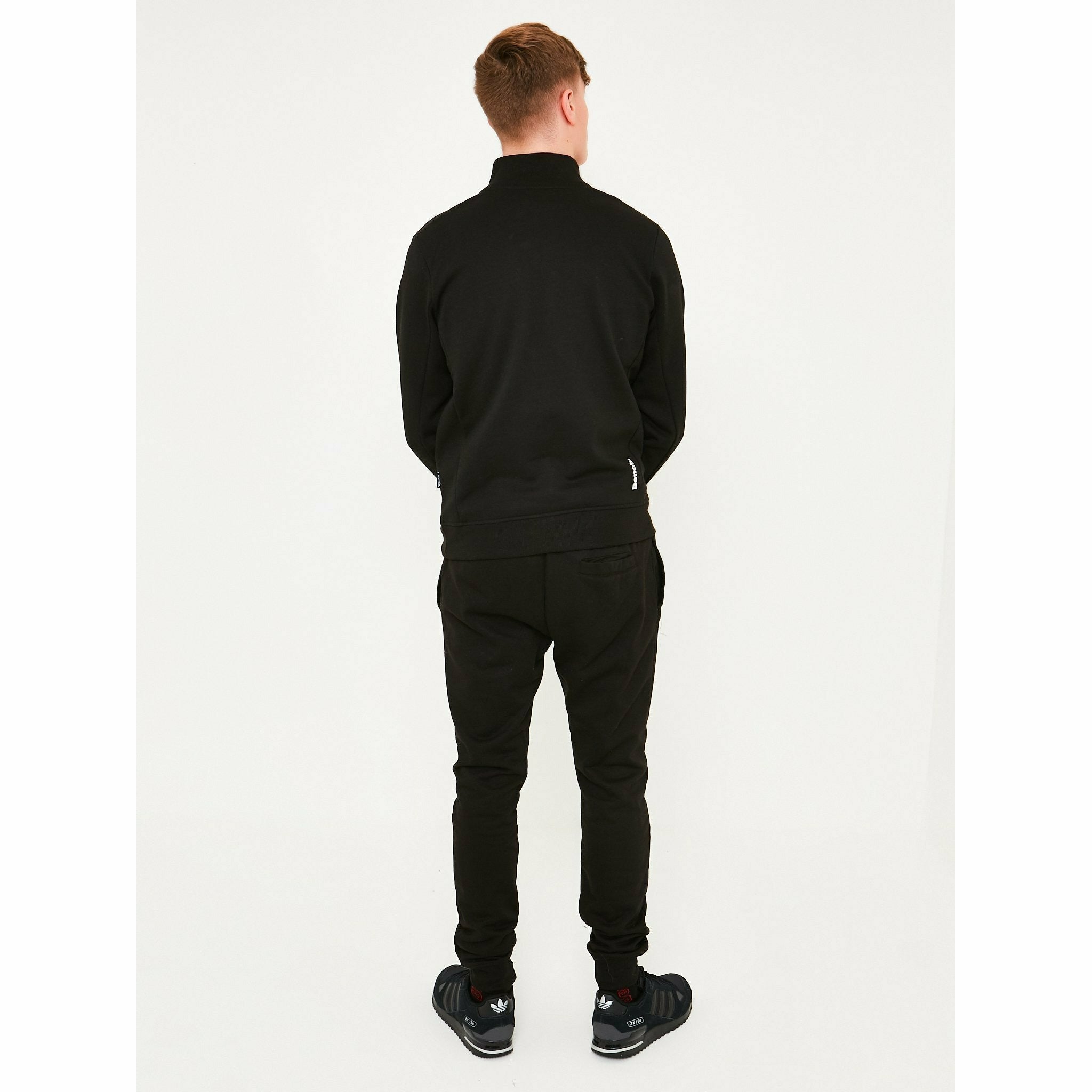 Mens 'PLINTH' 1/4 Zip-Thru Sweat - BLACK - Shop at www.Bench.co.uk #LoveMyHood