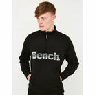 Mens 'PLINTH' 1/4 Zip-Thru Sweat - BLACK - Shop at www.Bench.co.uk #LoveMyHood