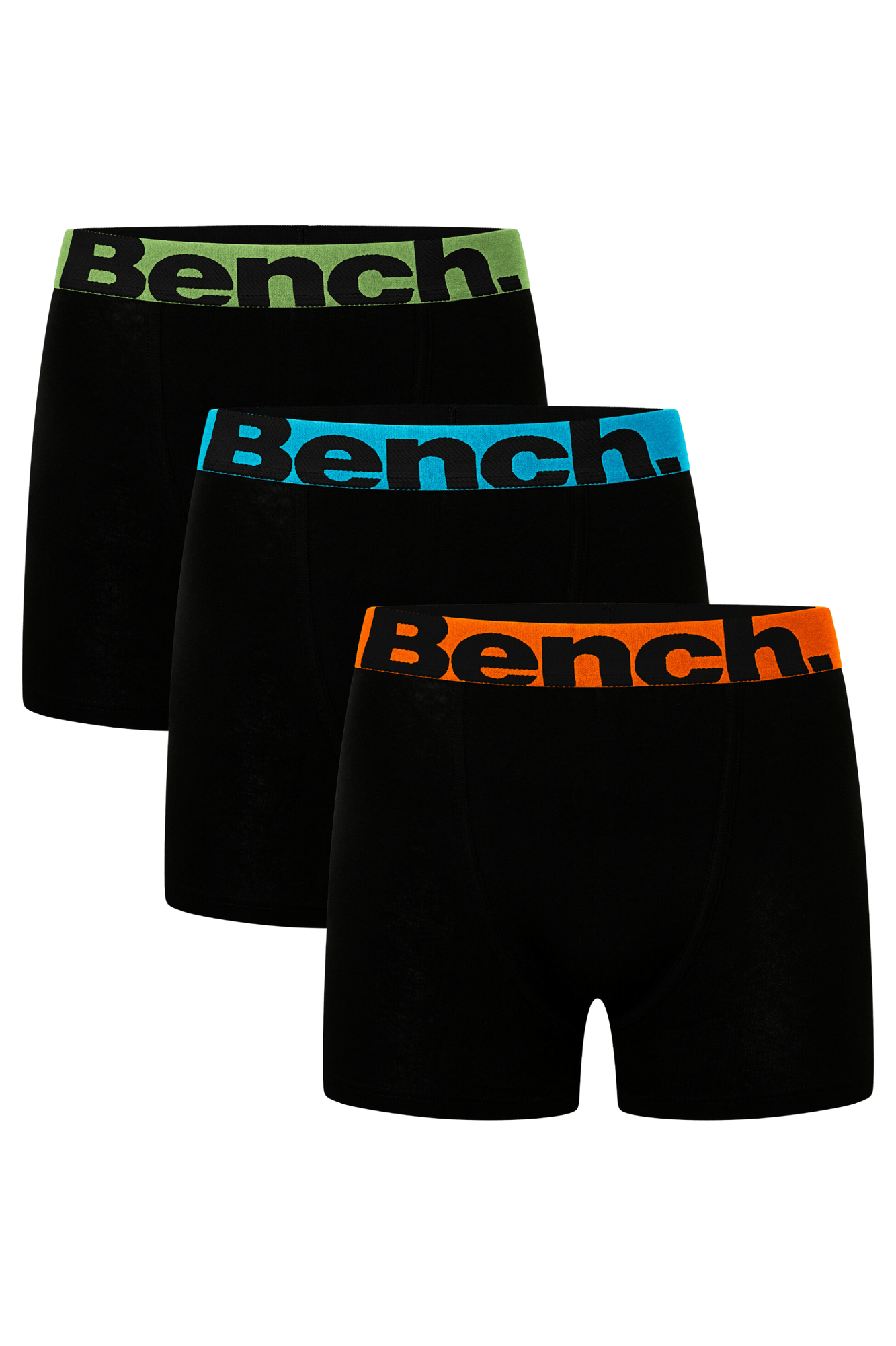 Bench Mens Suttonia 7-Pack Logo Waistband Underwear Boxers Boxer Shorts -  Black