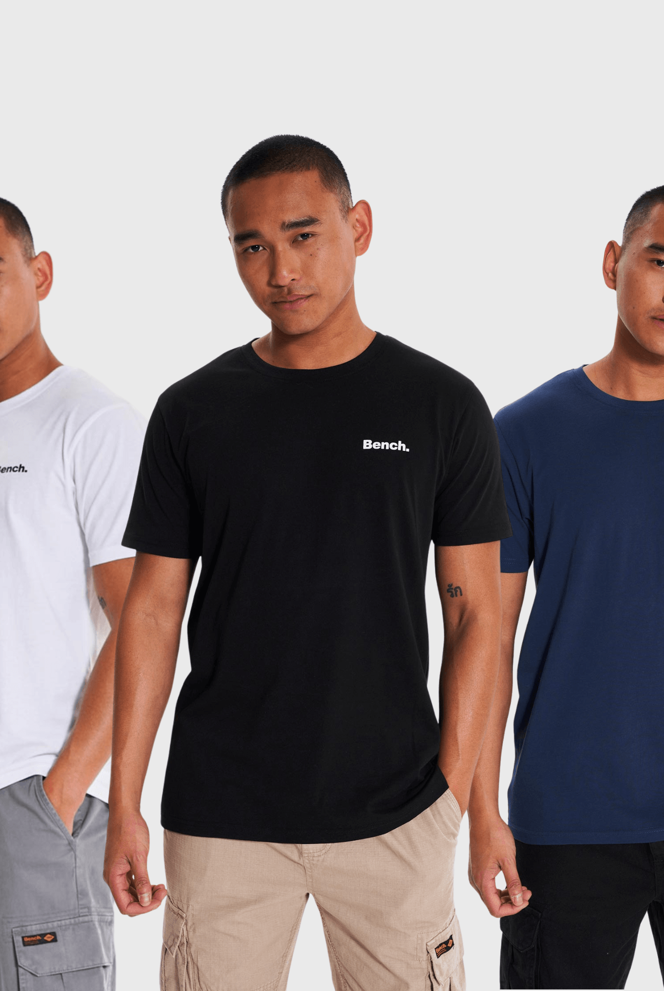 Mens 'DANNY' 3 Pack T-Shirts - ASSORTED - Shop at www.Bench.co.uk #LoveMyHood