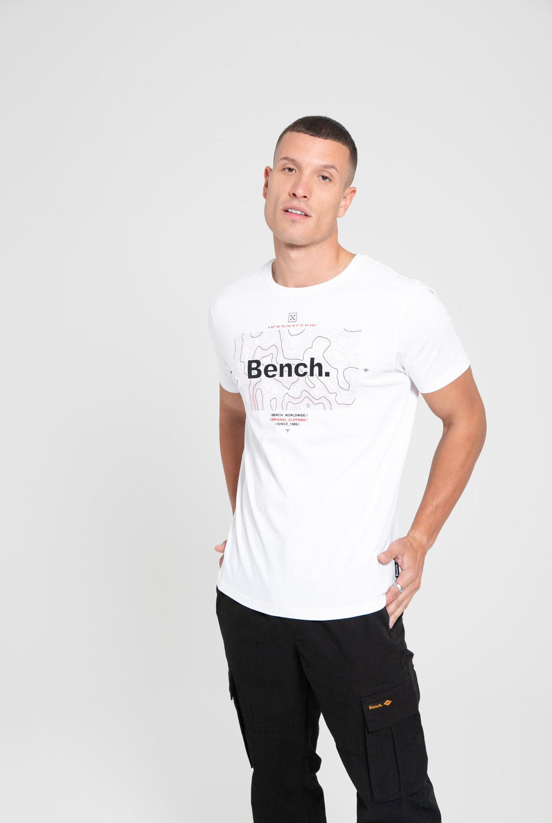 Mens 'HAWES' T-Shirt - WHITE - Shop at www.Bench.co.uk #LoveMyHood