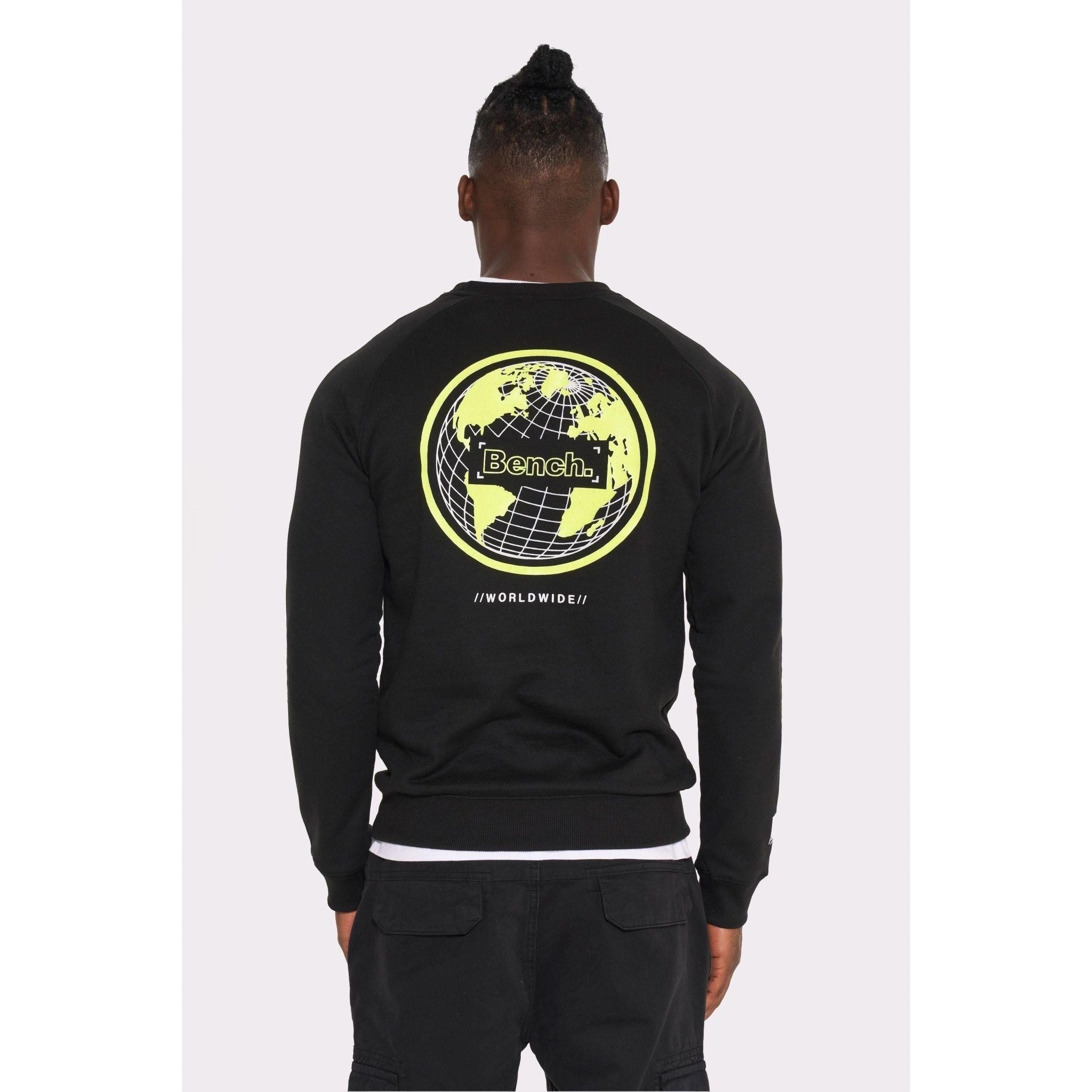 Mens 'JONAS' Crew Sweat - BLACK - Shop at www.Bench.co.uk #LoveMyHood