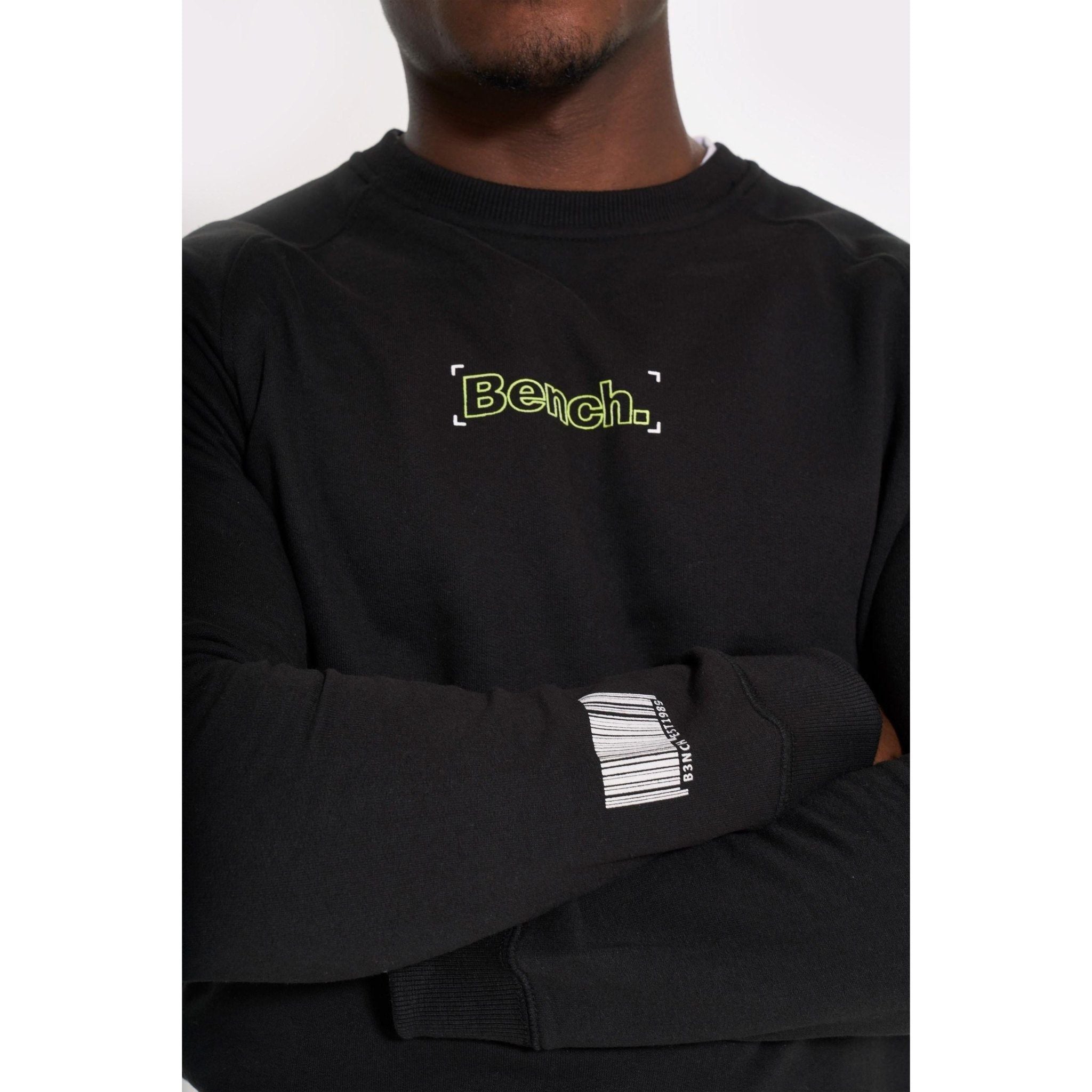 Mens 'JONAS' Crew Sweat - BLACK - Shop at www.Bench.co.uk #LoveMyHood
